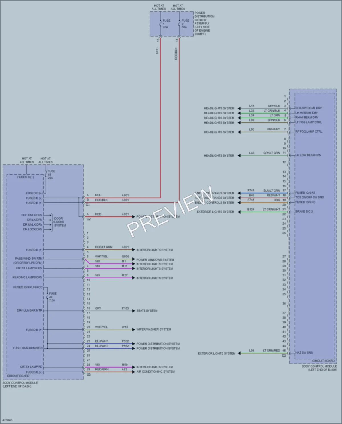 2015 Jeep Renegade Body Control Modules wiring diagram preview