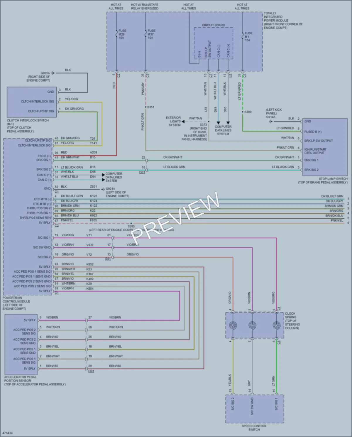 2015 Jeep Wrangler Cruise Control wiring diagram preview