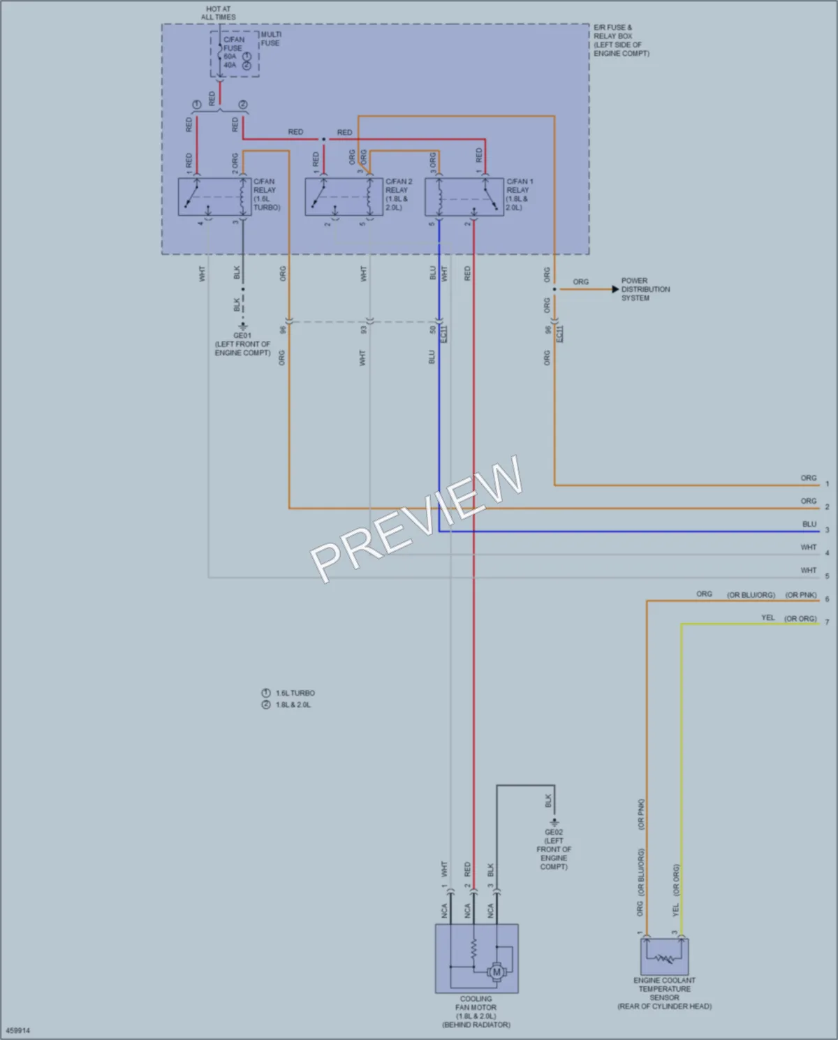 2015 Kia Forte Cooling Fan wiring diagram preview