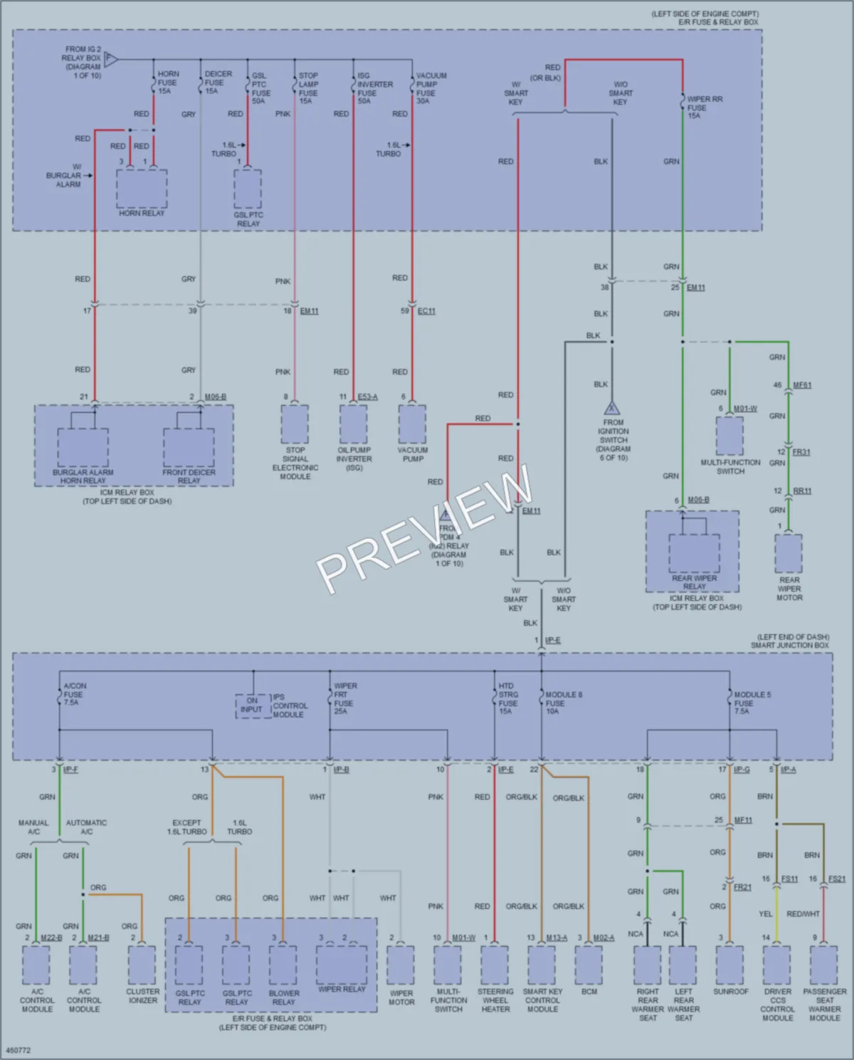 2015 Kia Forte Power Distribution wiring diagram preview