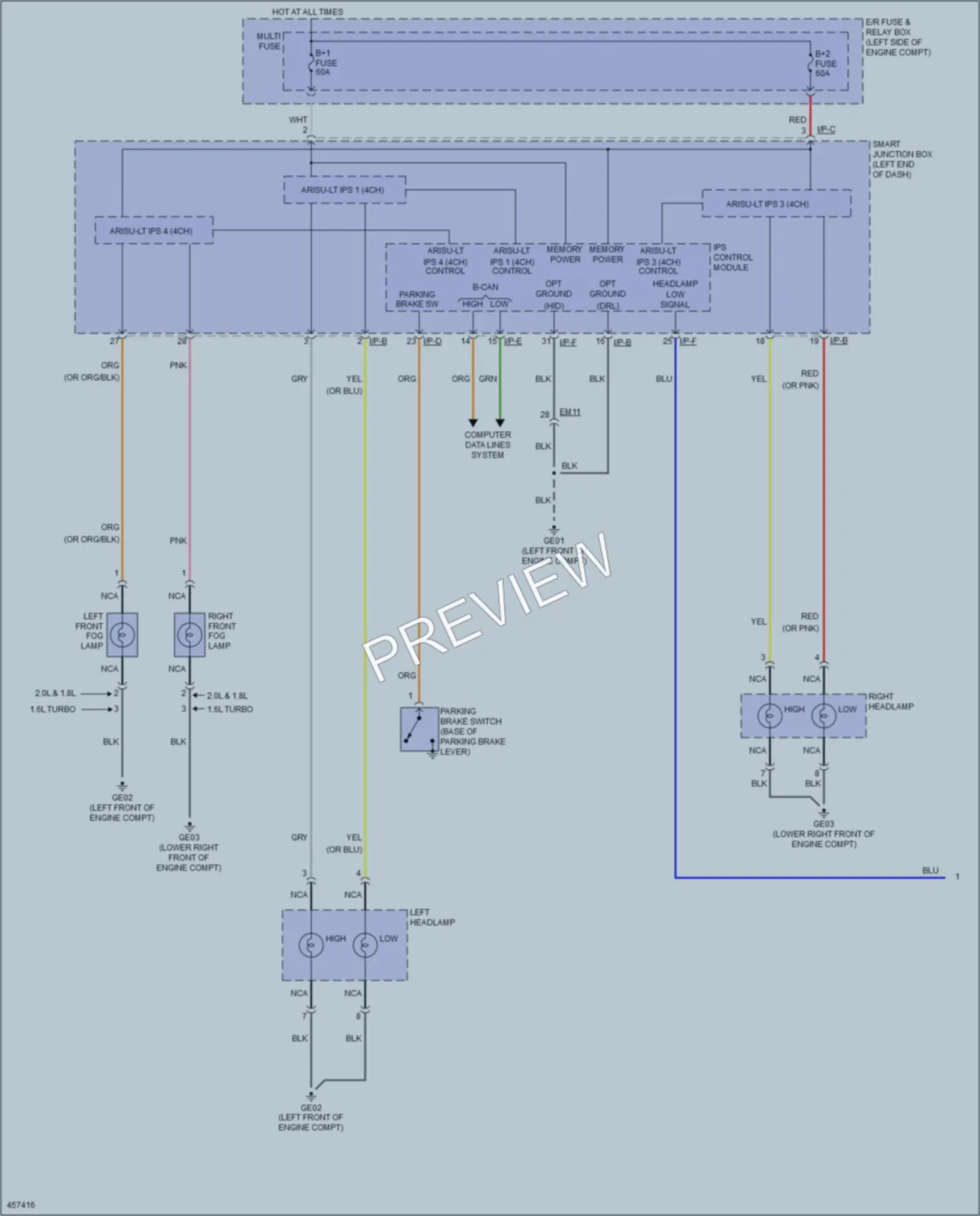 2015 Kia ForteKoup Headlights wiring diagram preview