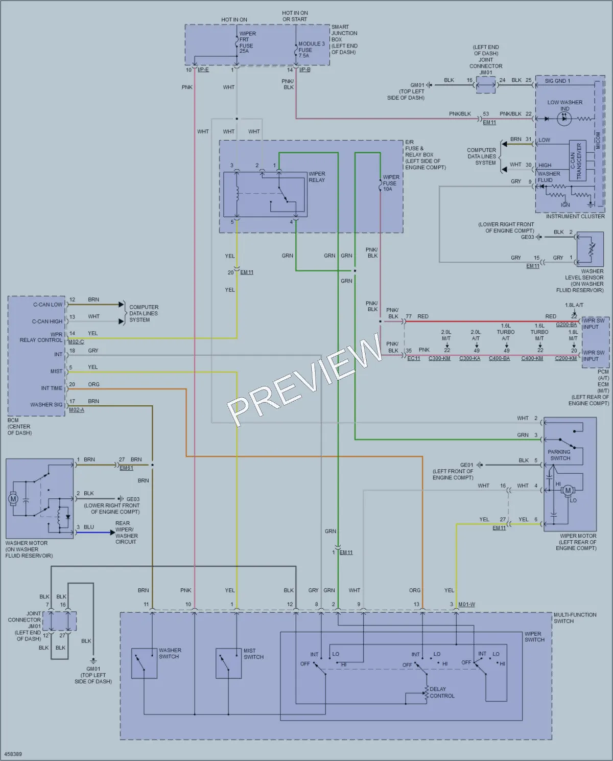 2015 Kia ForteKoup Wiper Washer wiring diagram preview