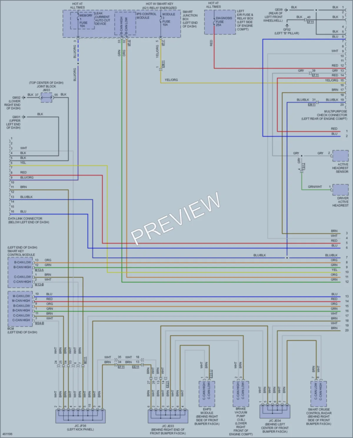 2015 Kia K900 Computer Data Lines wiring diagram preview