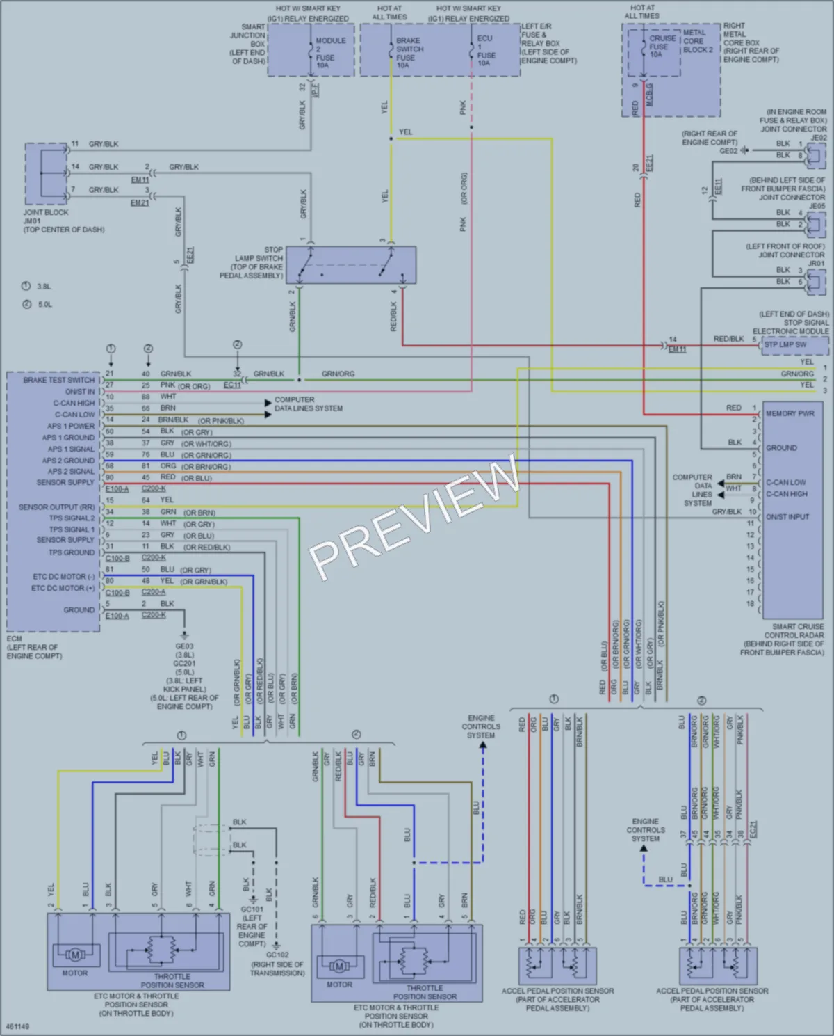 2015 Kia K900 Cruise Control wiring diagram preview