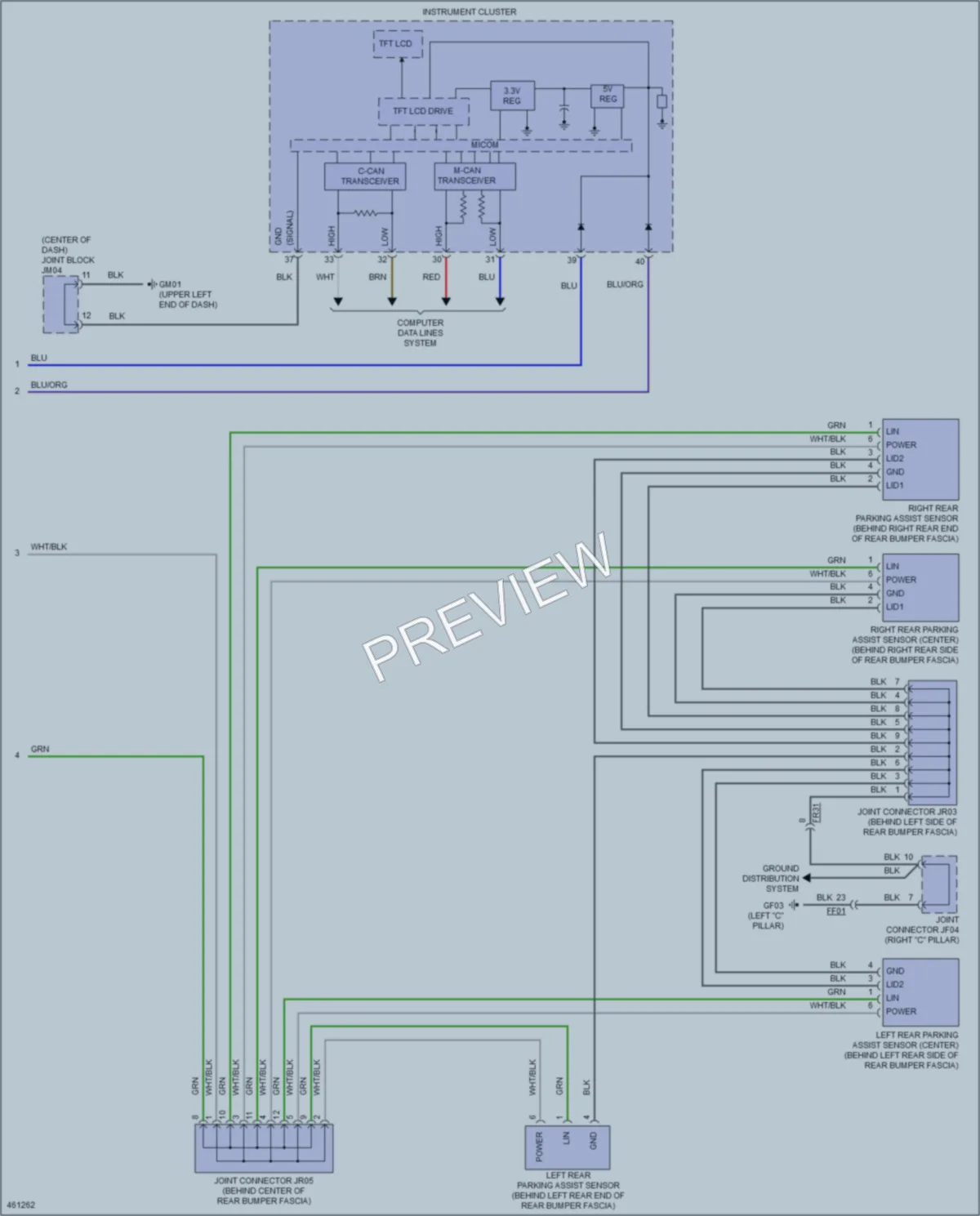 2015 Kia K900 Navigation wiring diagram preview