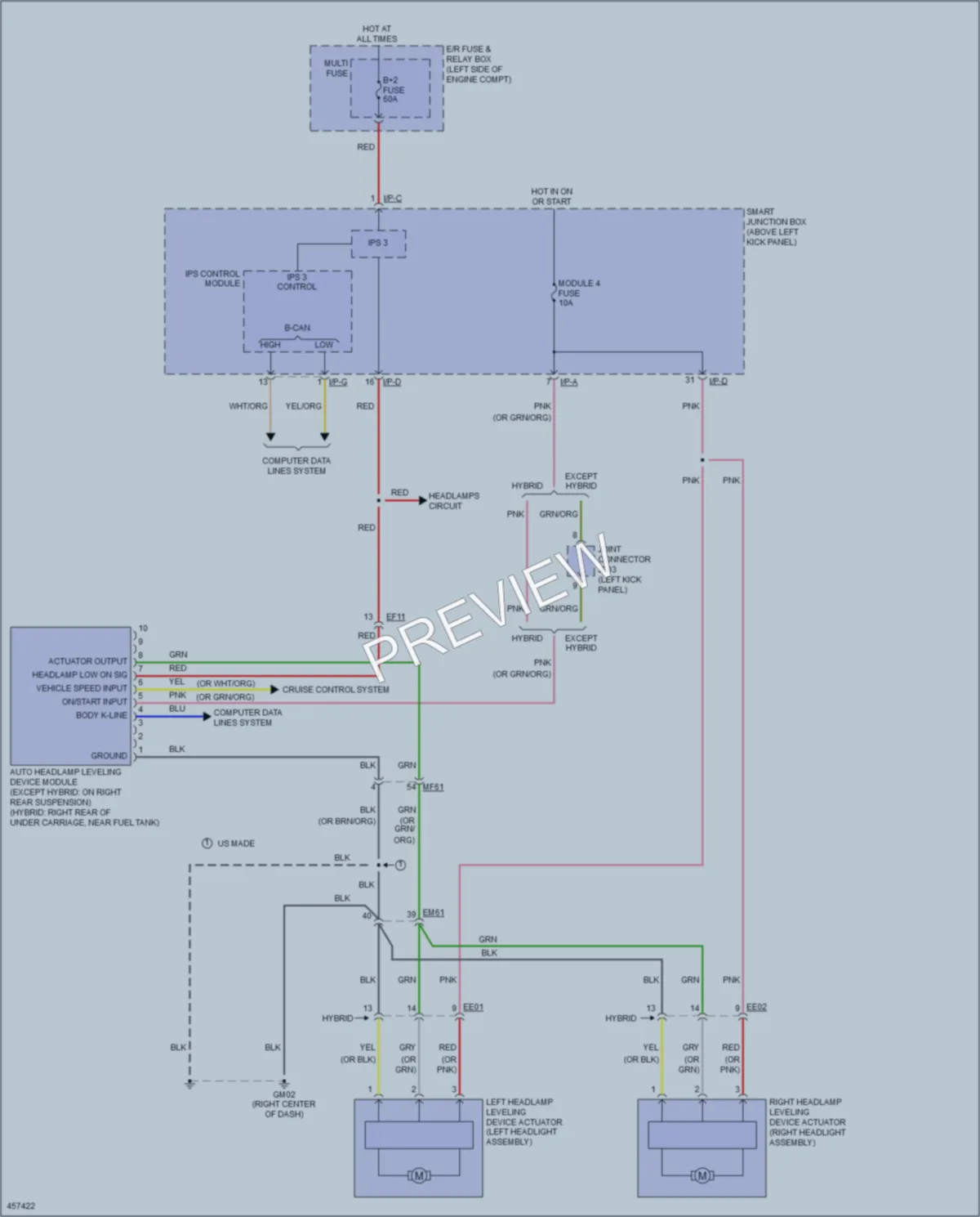 2015 Kia Optima Headlights wiring diagram preview