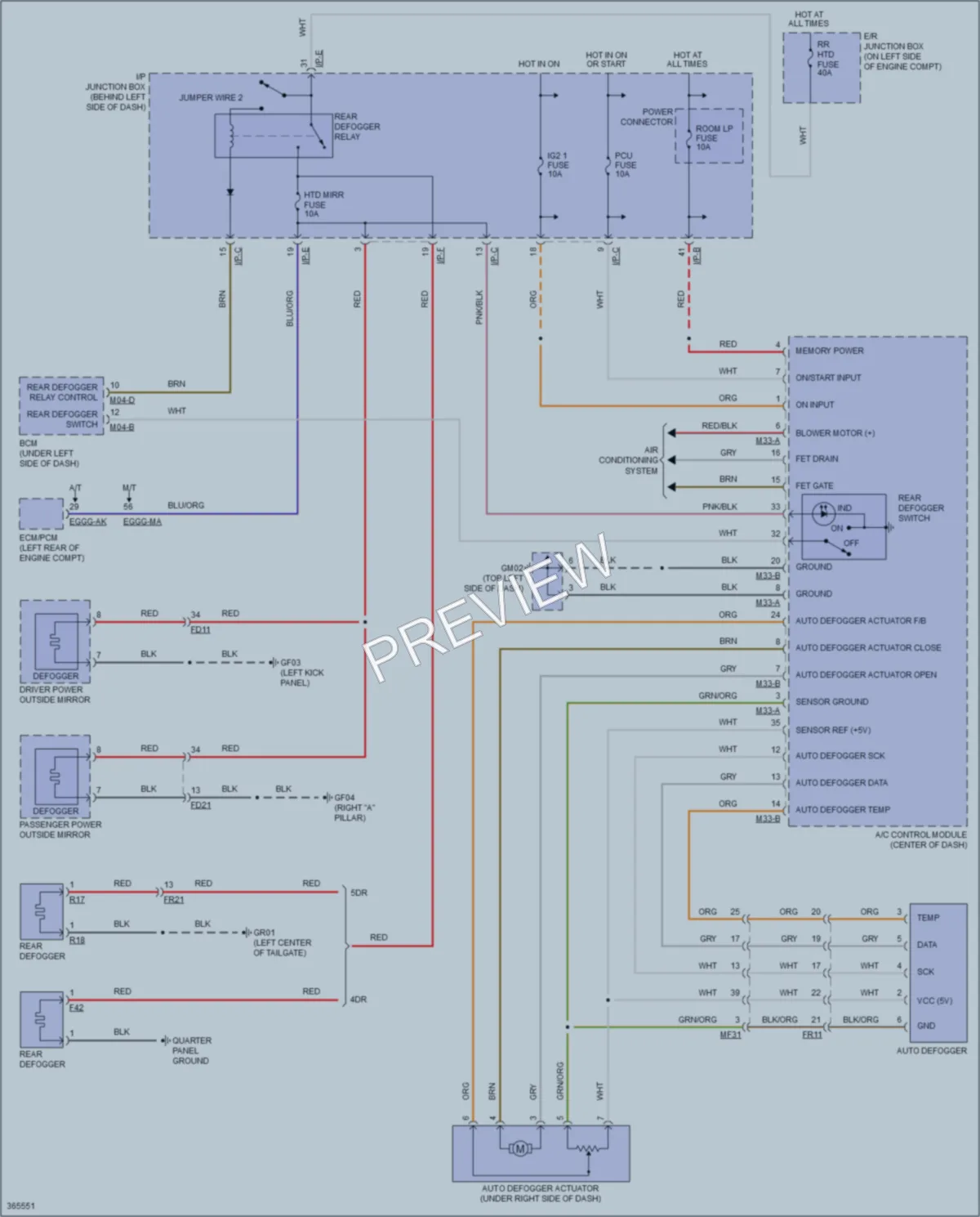2015 Kia Rio Defoggers wiring diagram preview