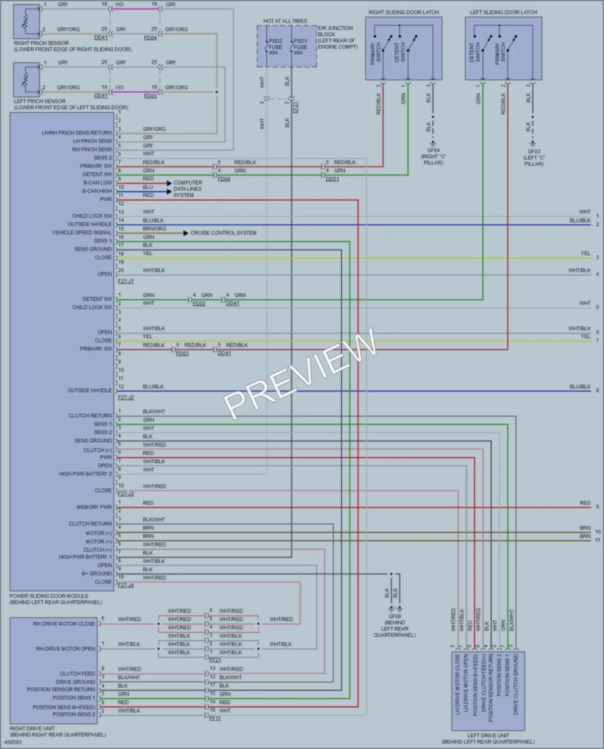 2015 Kia Sedona Trunk Tailgate Fuel Door wiring diagram preview