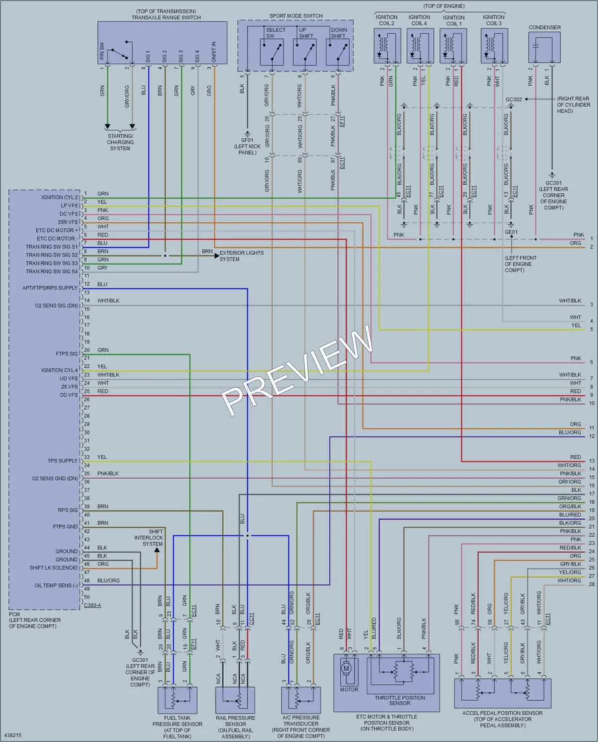 2015 Kia Sorento Engine Performance wiring diagram preview