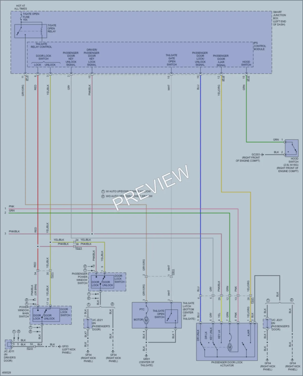 2015 Kia Soul Anti Theft wiring diagram preview