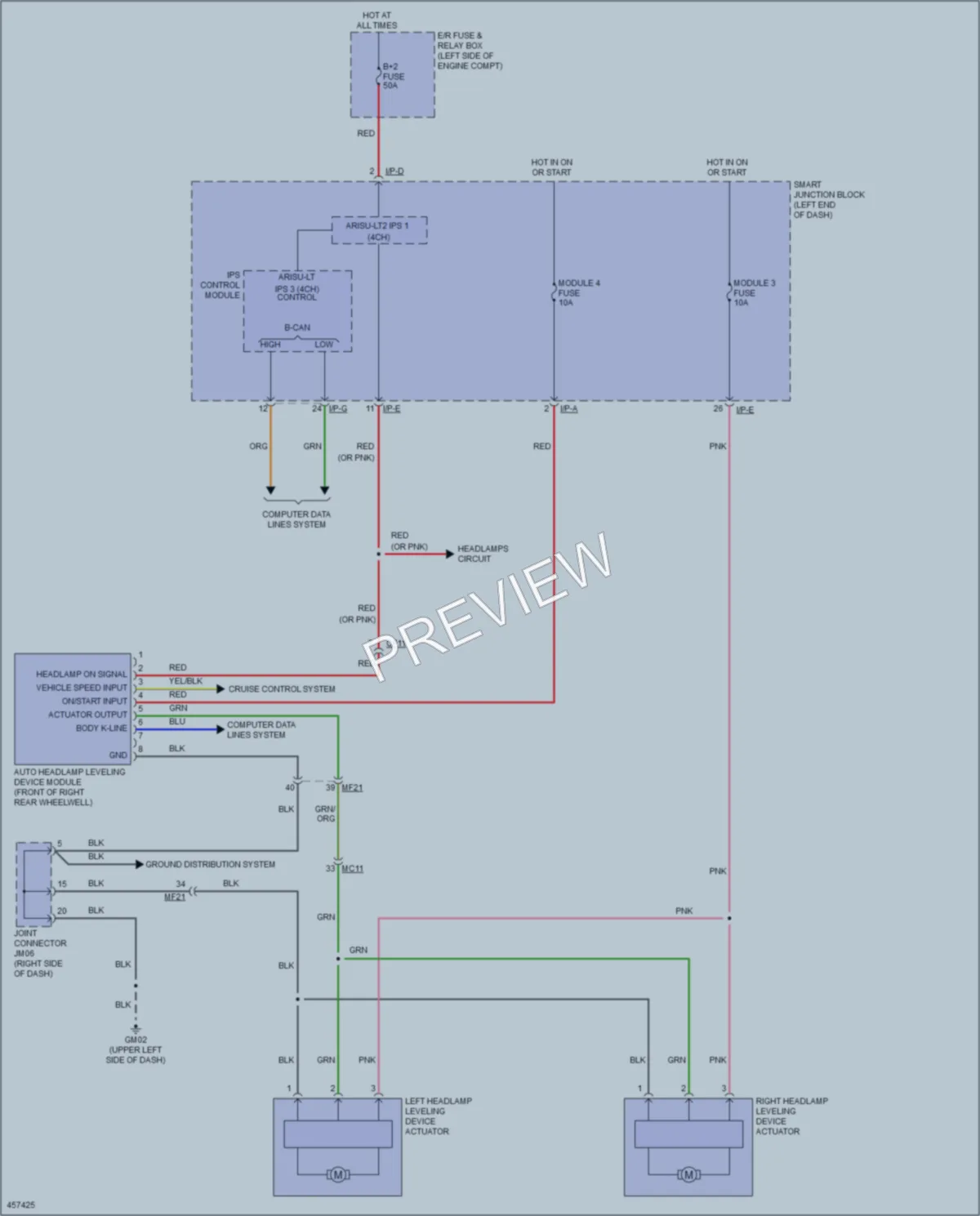2015 Kia Soul Headlights wiring diagram preview