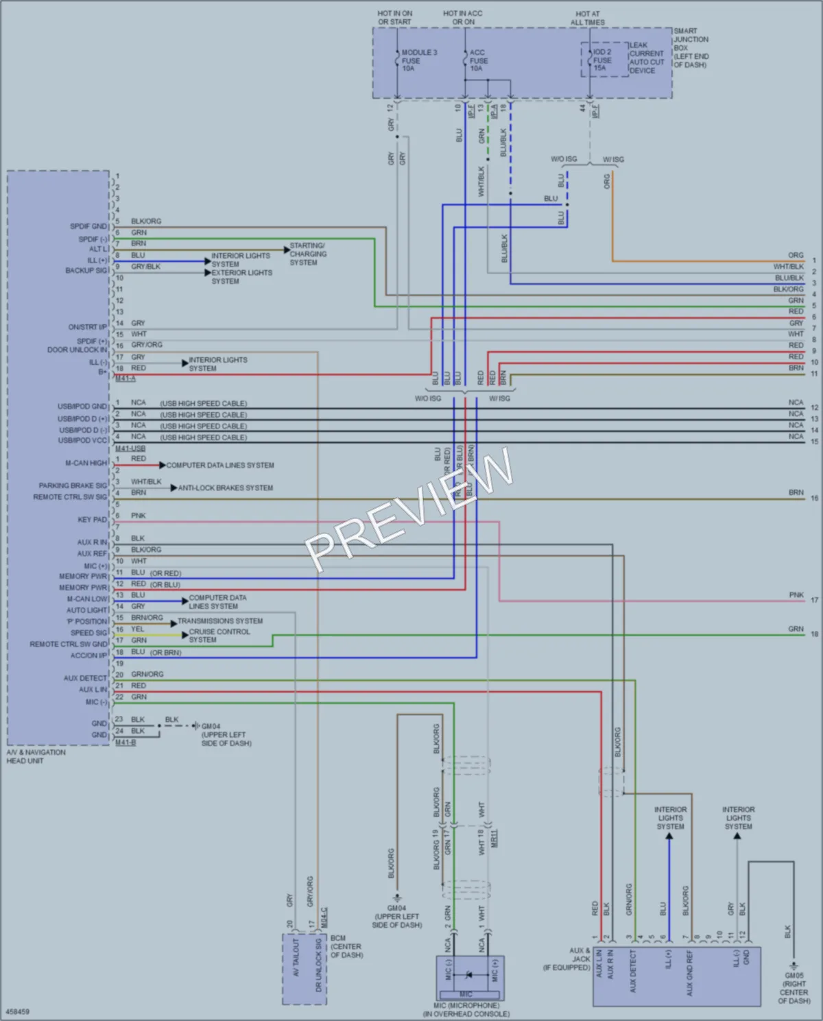 2015 Kia Soul Radio wiring diagram preview