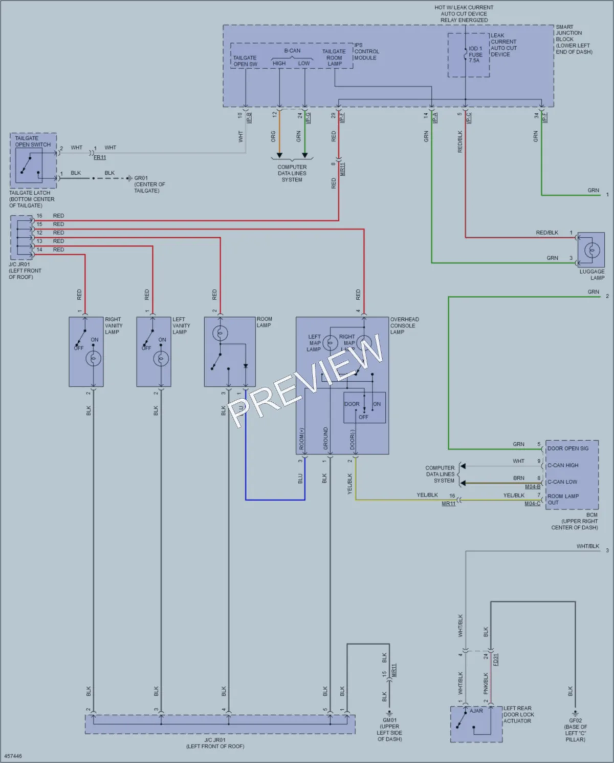 2015 Kia SoulEV Interior Lights wiring diagram preview