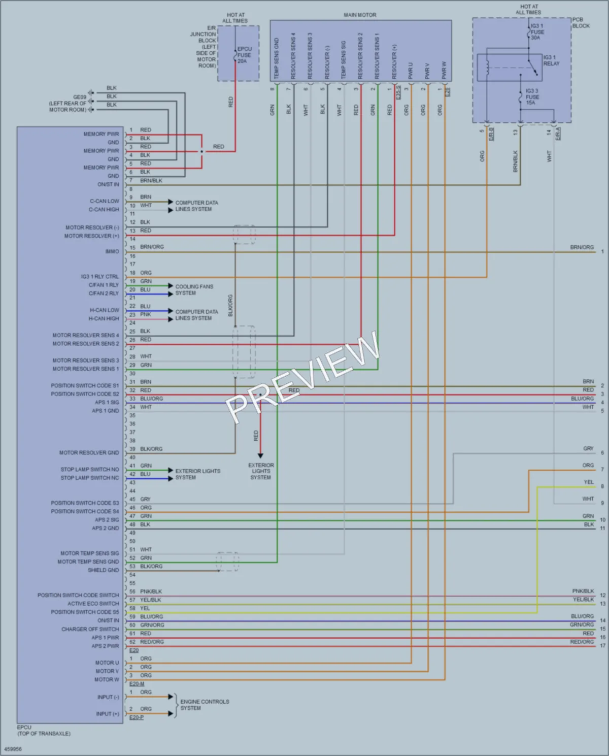 2015 Kia SoulEV Transmission wiring diagram preview