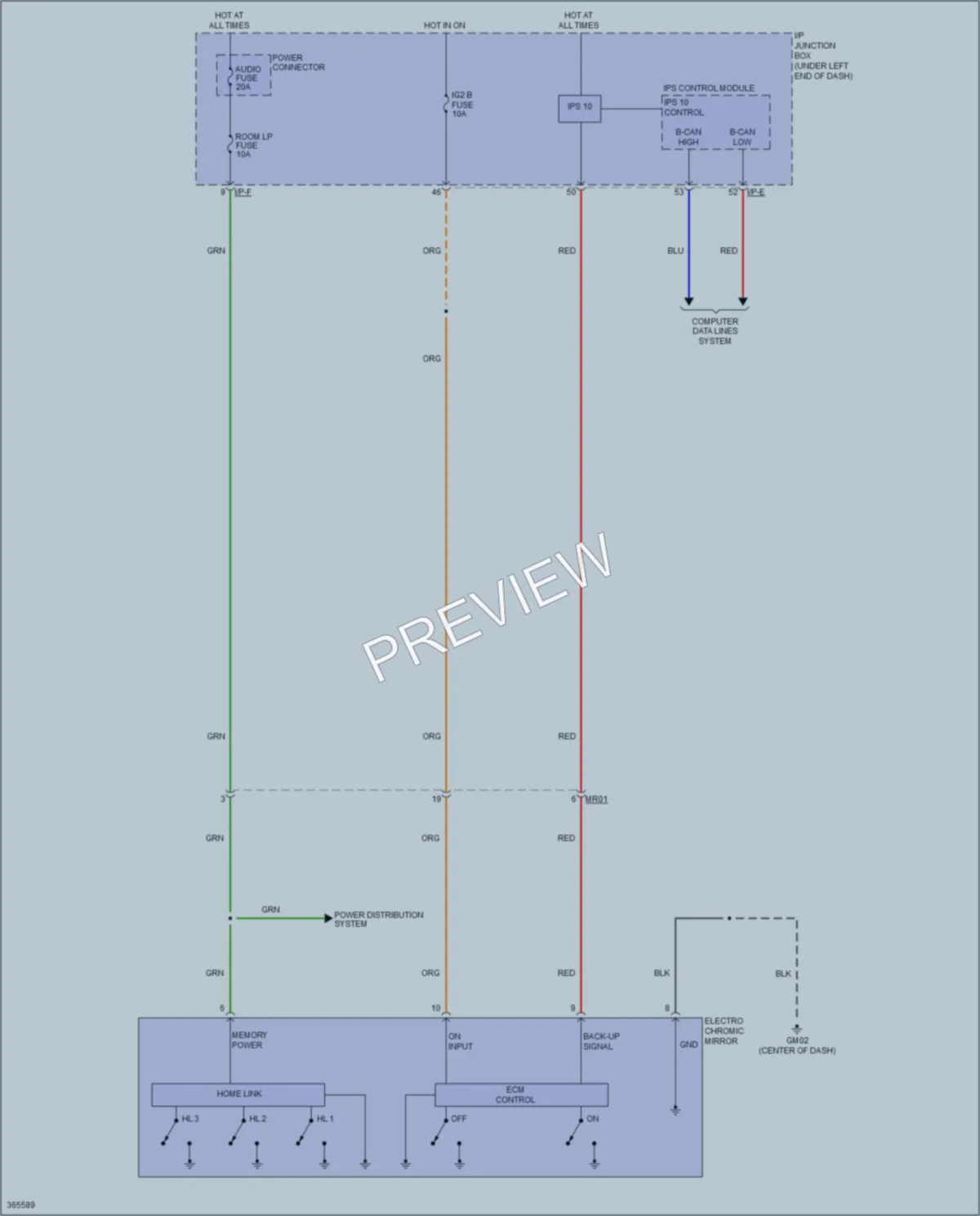 2015 Kia Sportage Power Mirrors wiring diagram preview
