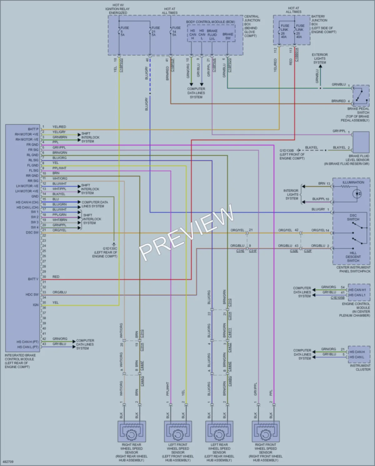 2015 LandRover DiscoverySport Anti Lock Brakes wiring diagram preview