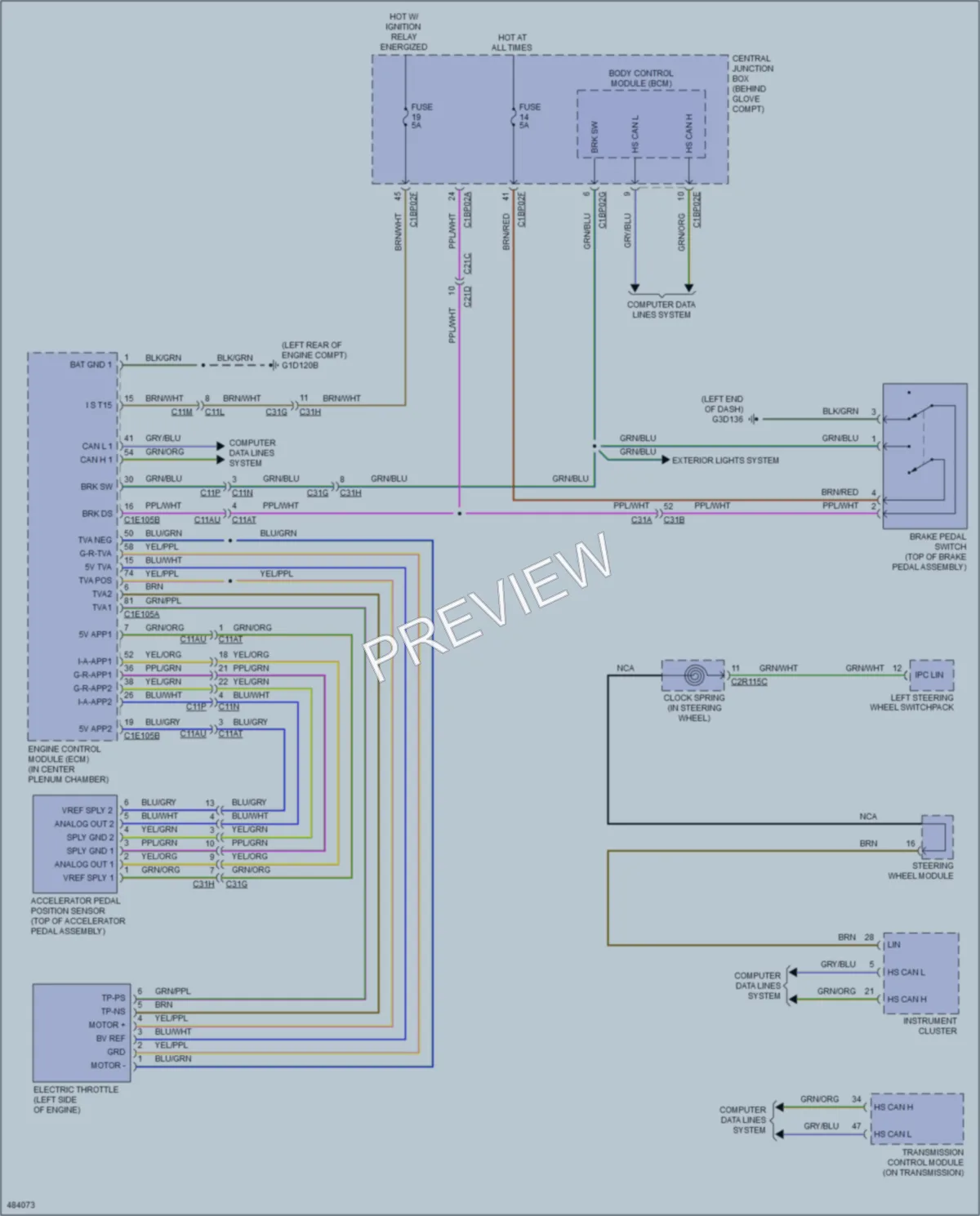 2015 LandRover DiscoverySport Cruise Control wiring diagram preview