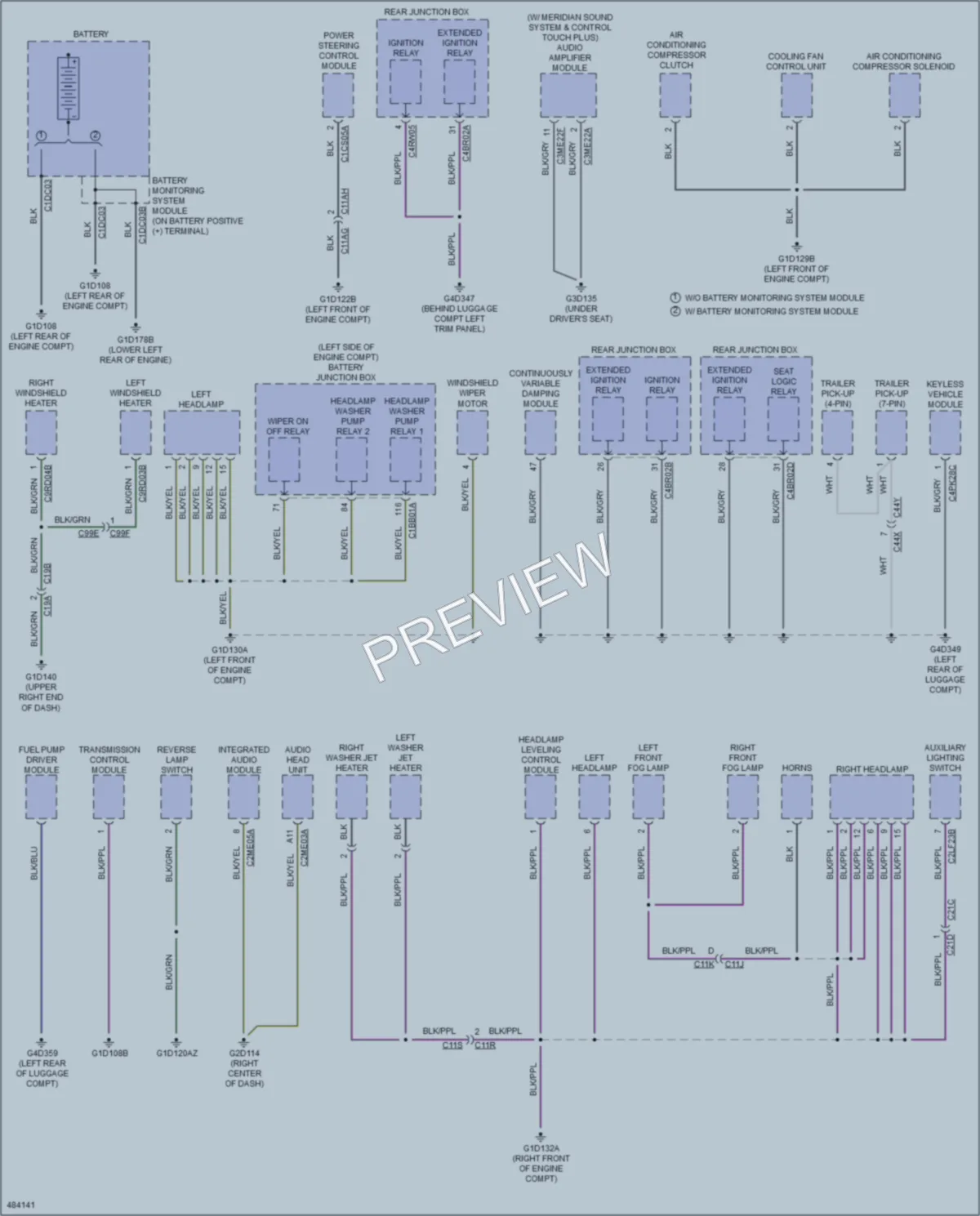 2015 LandRover DiscoverySport Ground Distribution wiring diagram preview