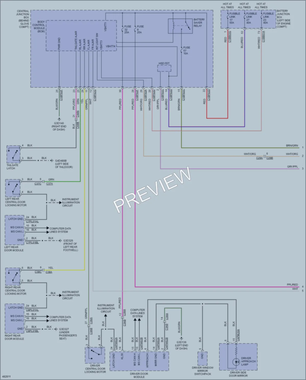 2015 LandRover DiscoverySport Interior Lights wiring diagram preview