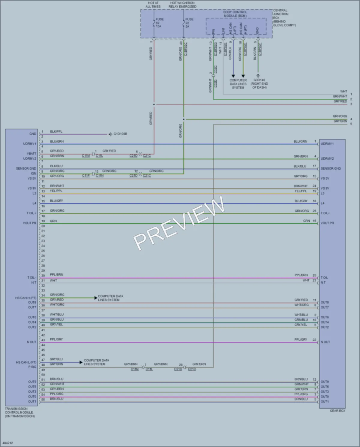 2015 LandRover DiscoverySport Transmission wiring diagram preview