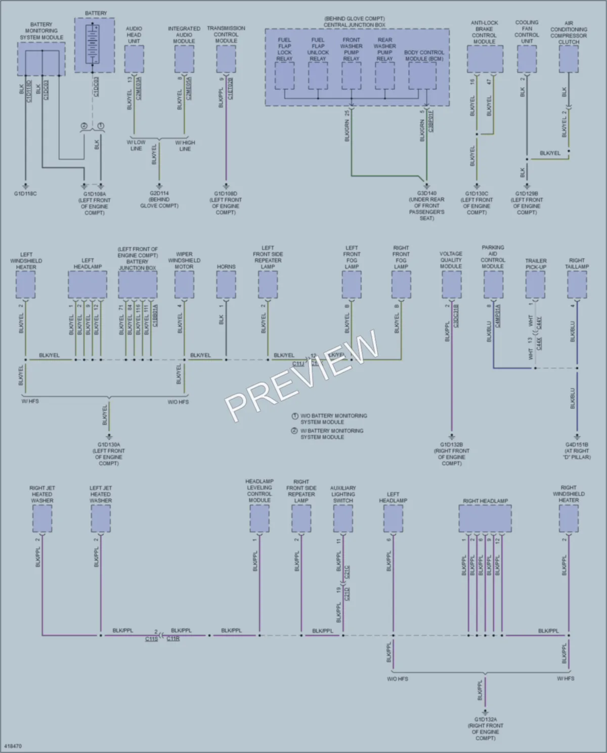 2015 LandRover LR2 Ground Distribution wiring diagram preview
