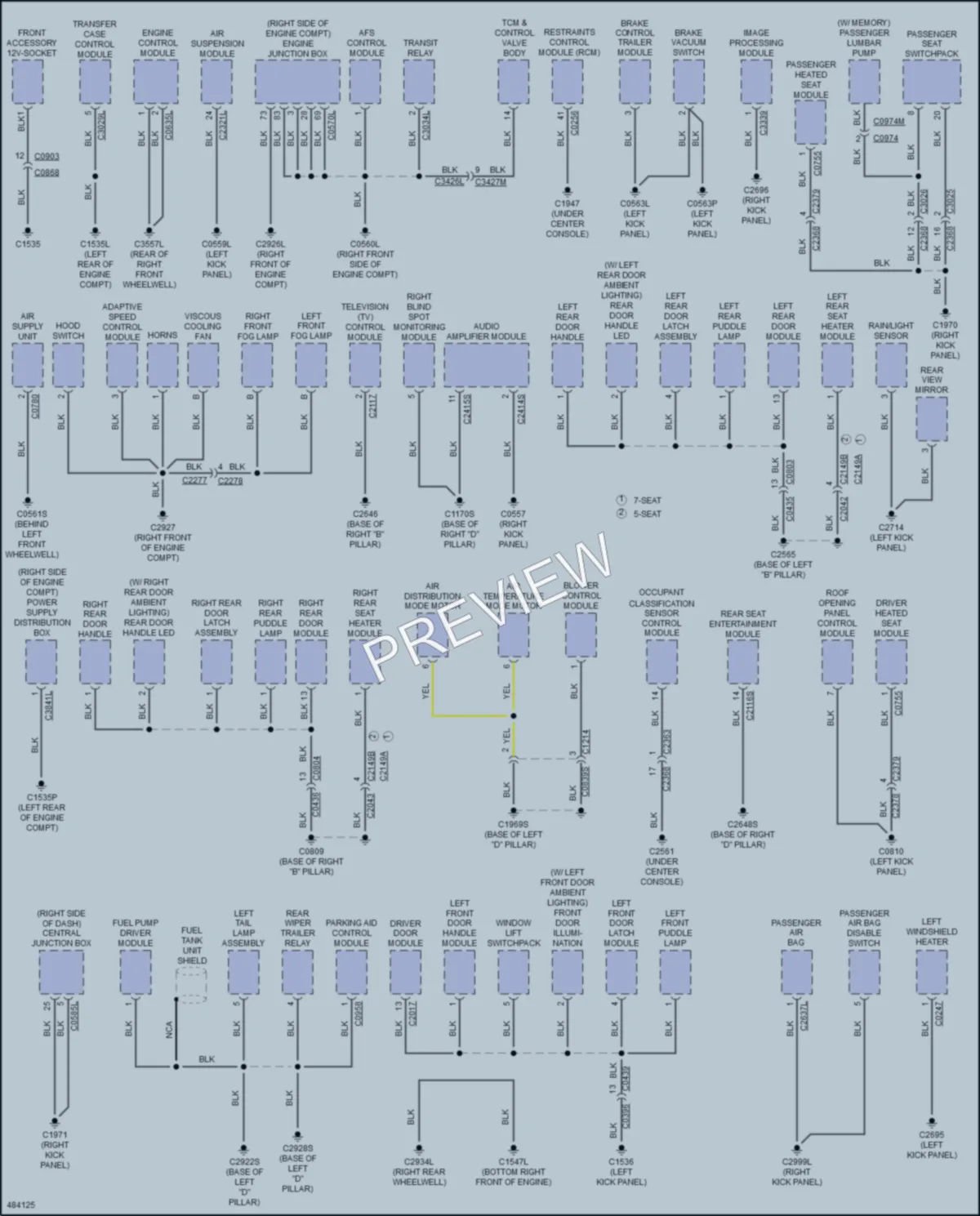 2015 LandRover LR4 Ground Distribution wiring diagram preview