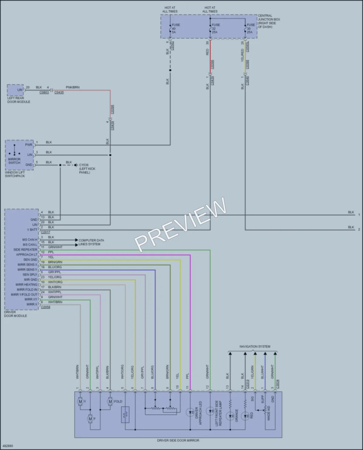 2015 LandRover LR4 Memory Systems wiring diagram preview