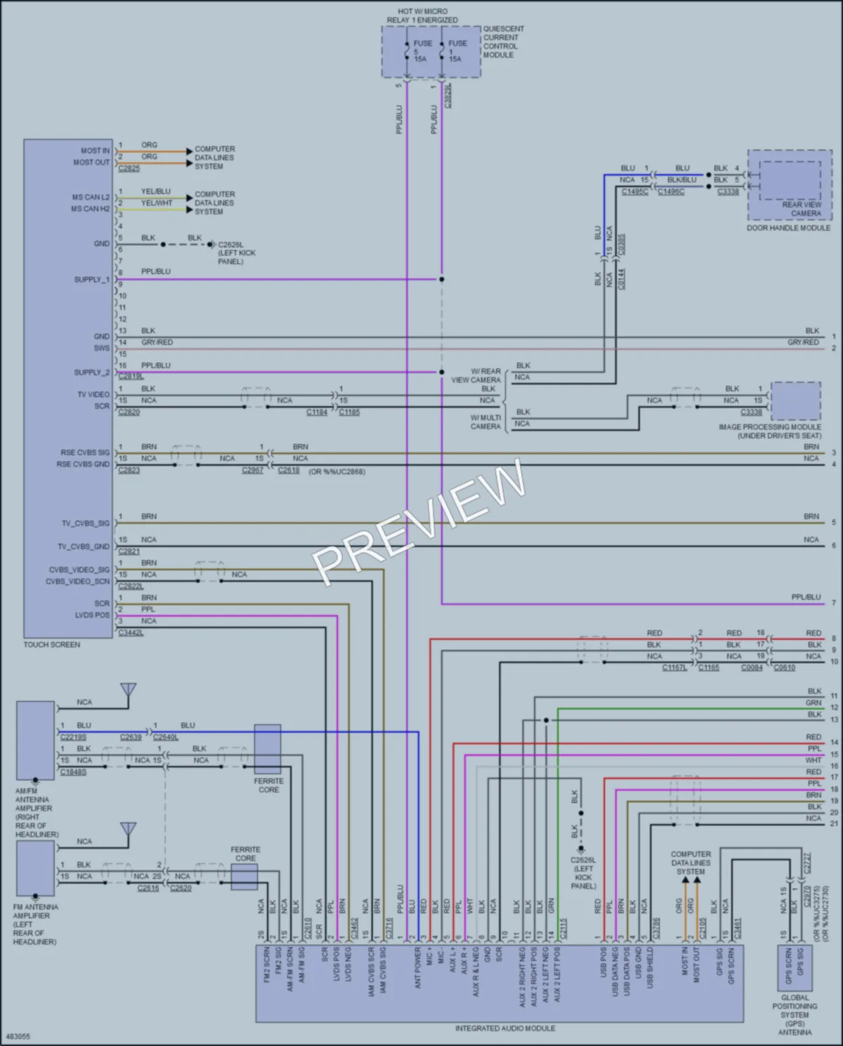 2015 LandRover LR4 Radio wiring diagram preview