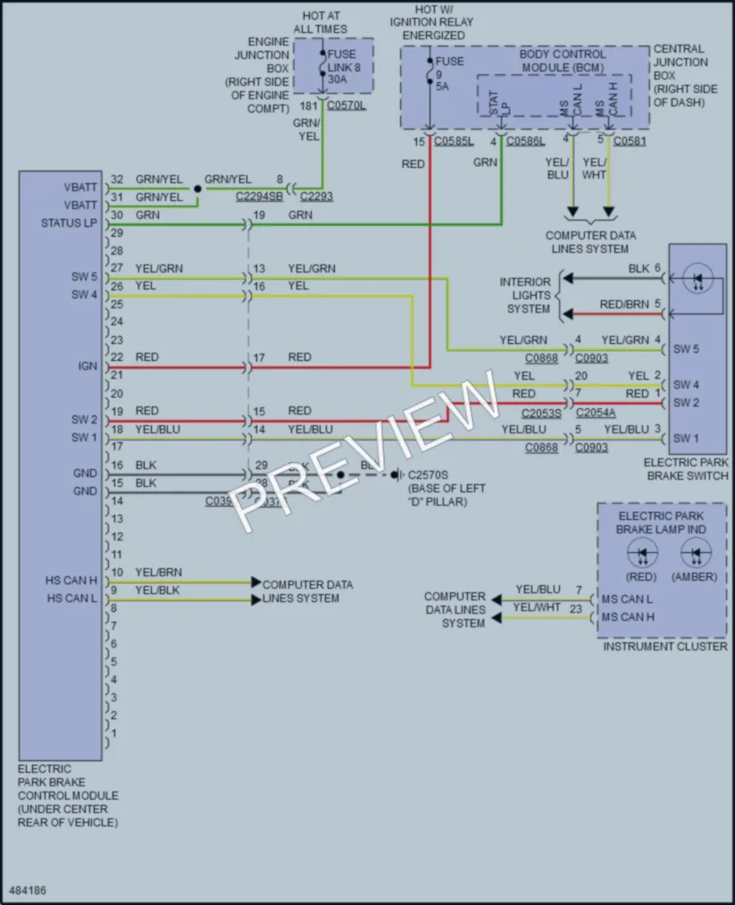 2015 LandRover LR4 Shift Interlock wiring diagram preview