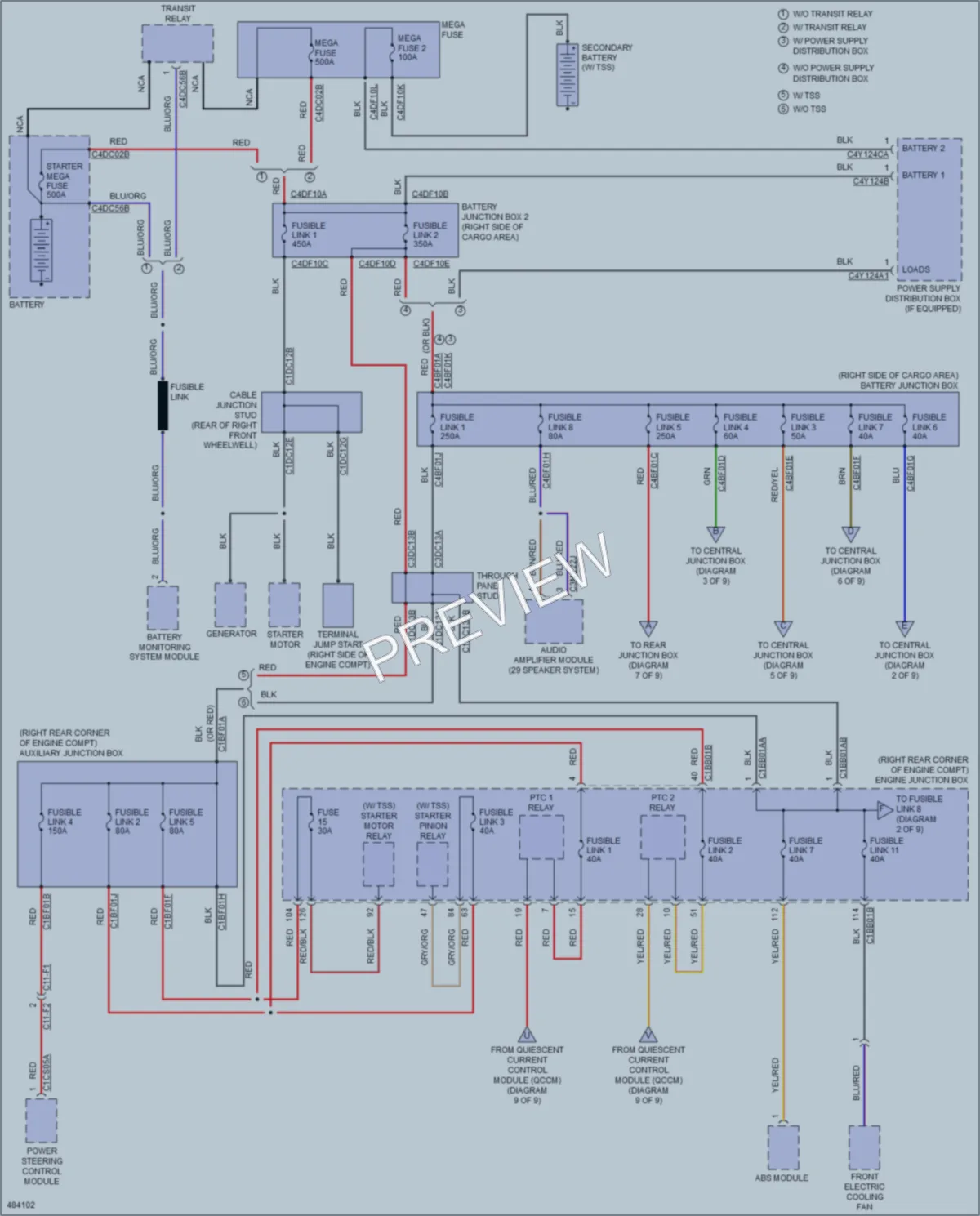 2015 LandRover RangeRover Power Distribution wiring diagram preview