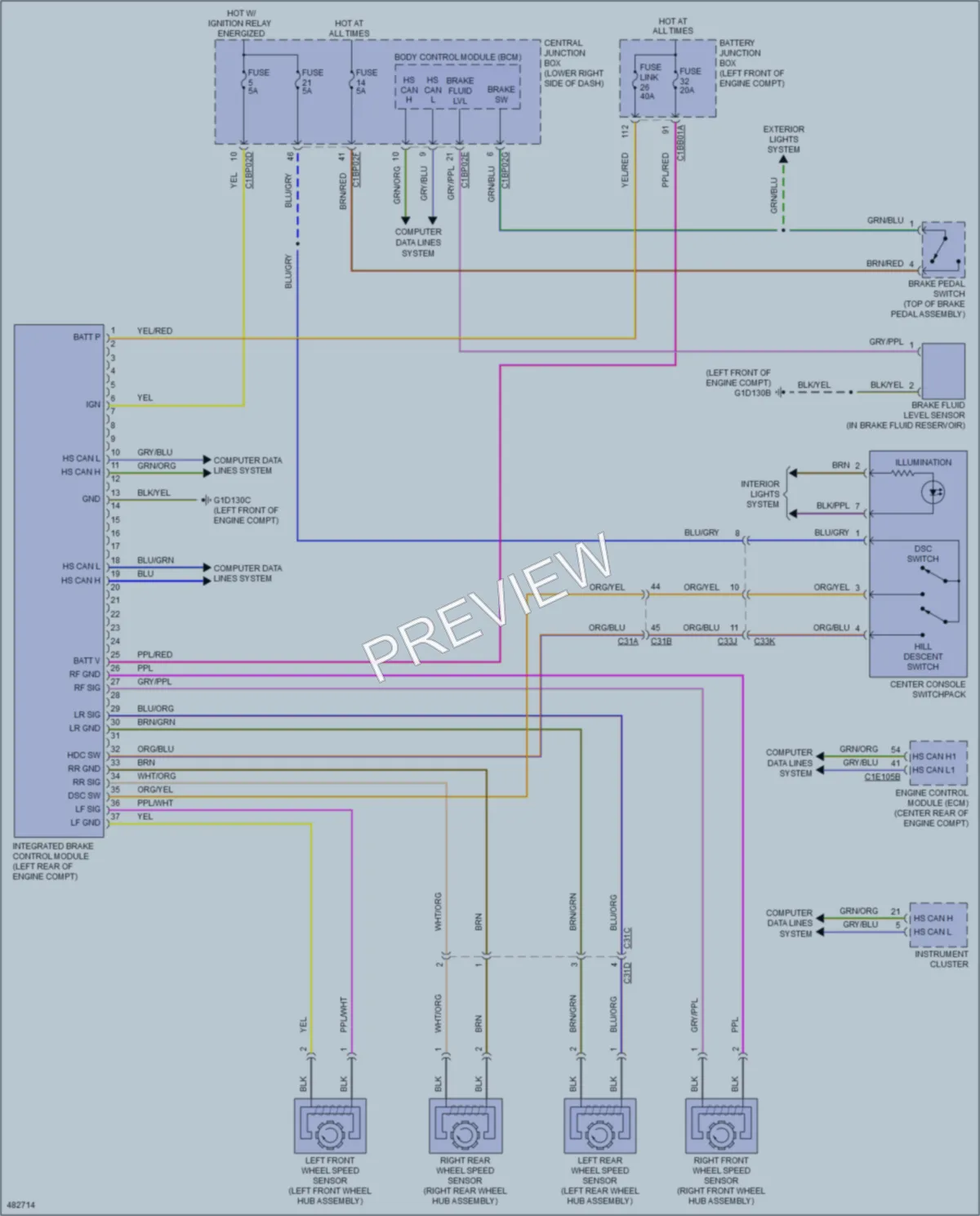 2015 LandRover RangeRoverEvoque Anti Lock Brakes wiring diagram preview