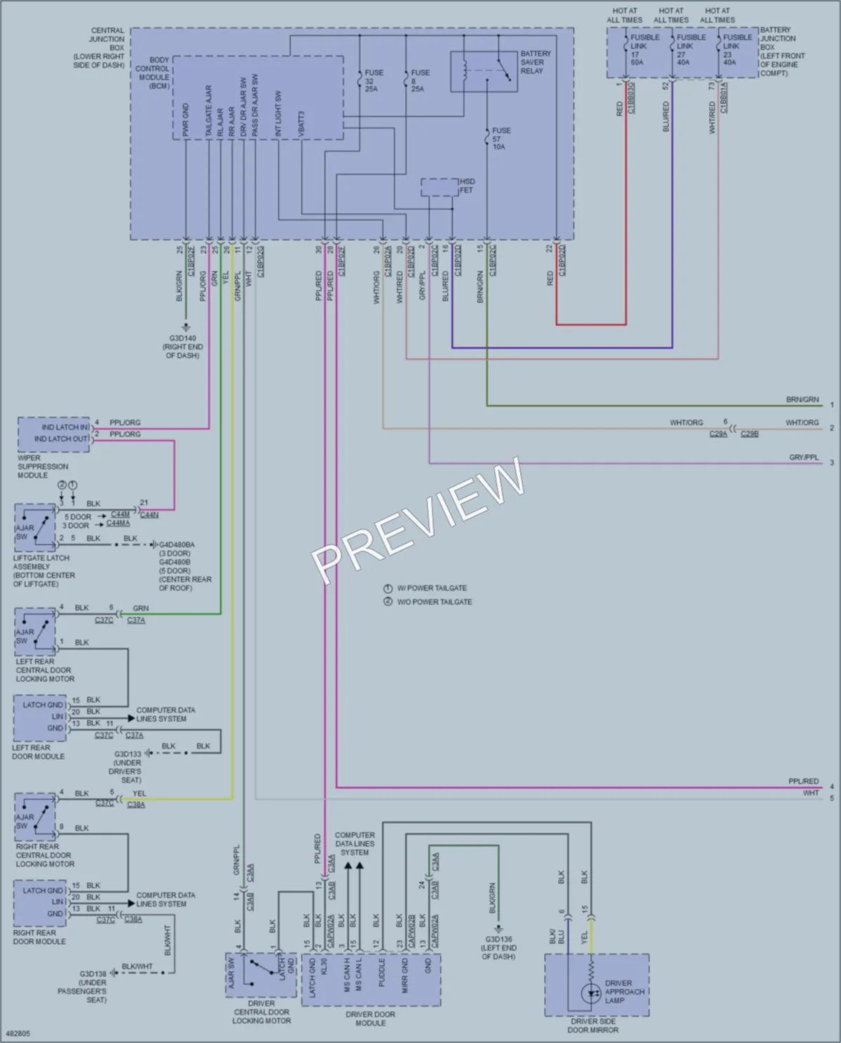 2015 LandRover RangeRoverEvoque Interior Lights wiring diagram preview