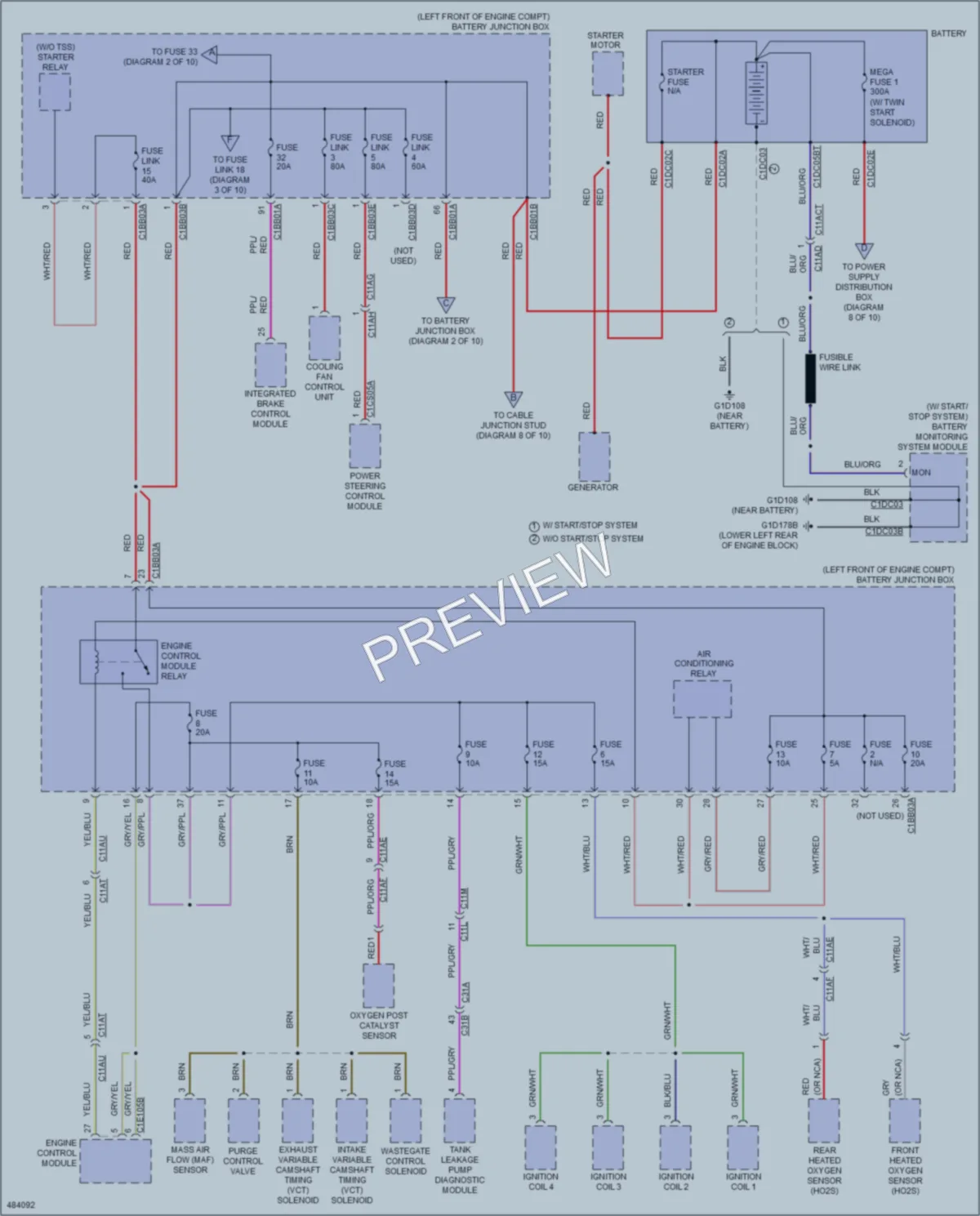 2015 LandRover RangeRoverEvoque Power Distribution wiring diagram preview