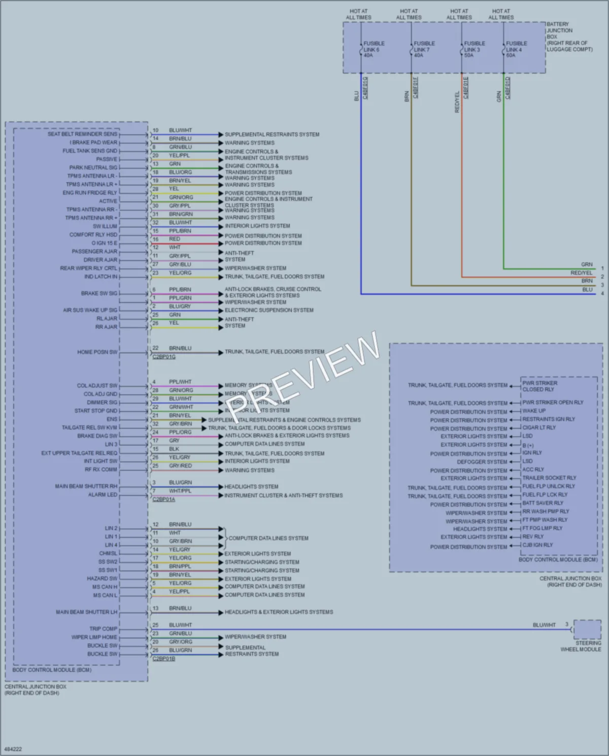 2015 LandRover RangeRoverSport Body Control Modules wiring diagram preview
