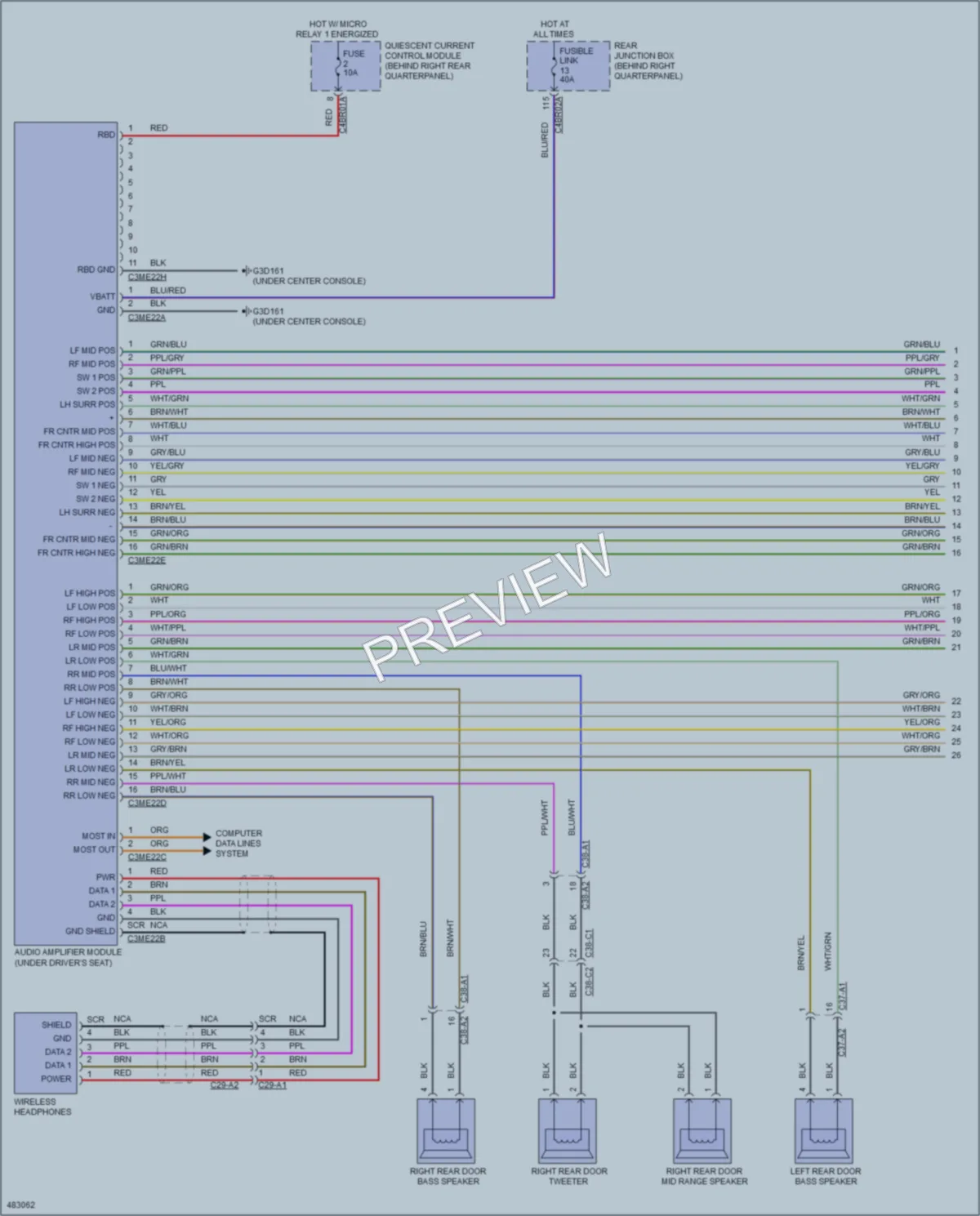 2015 LandRover RangeRoverSport Radio wiring diagram preview