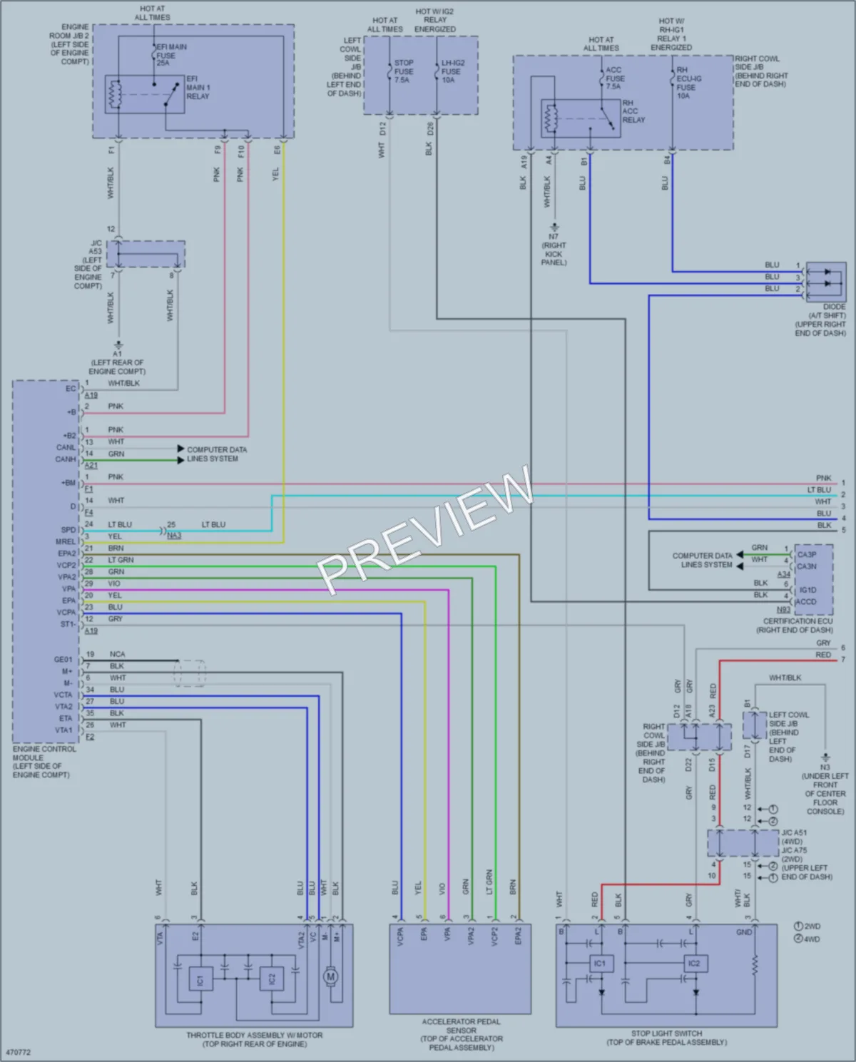 2015 Lexus GS350 Cruise Control wiring diagram preview
