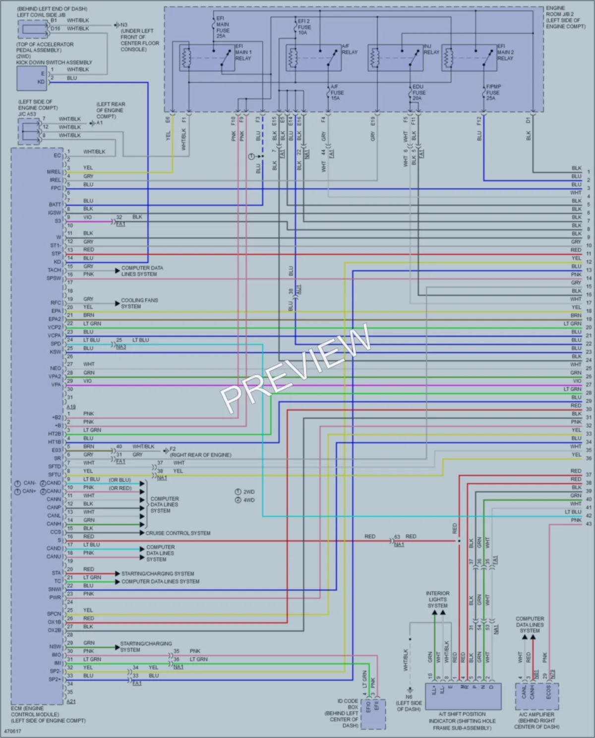 2015 Lexus GS350 Engine Performance wiring diagram preview