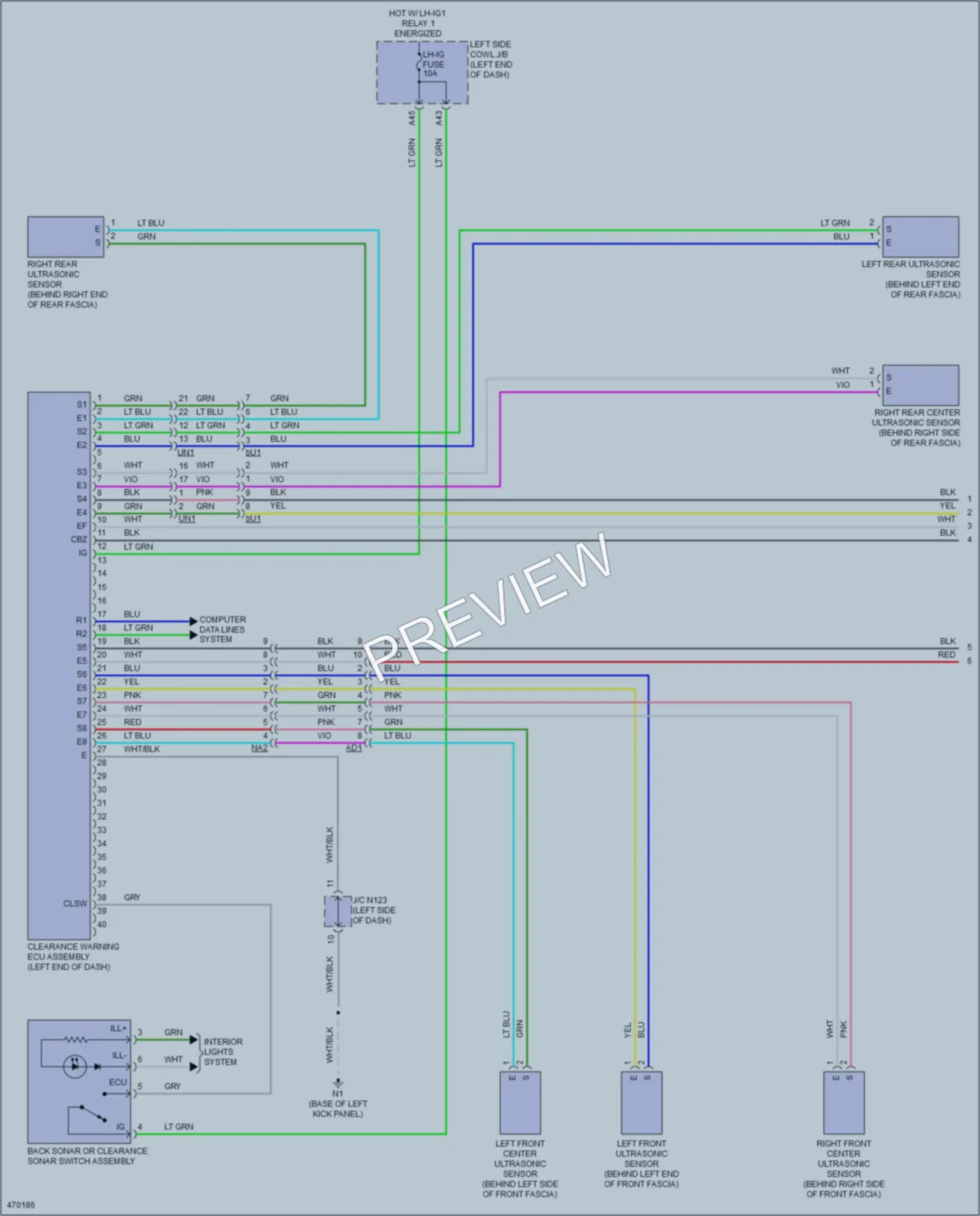2015 Lexus GS450h Navigation wiring diagram preview