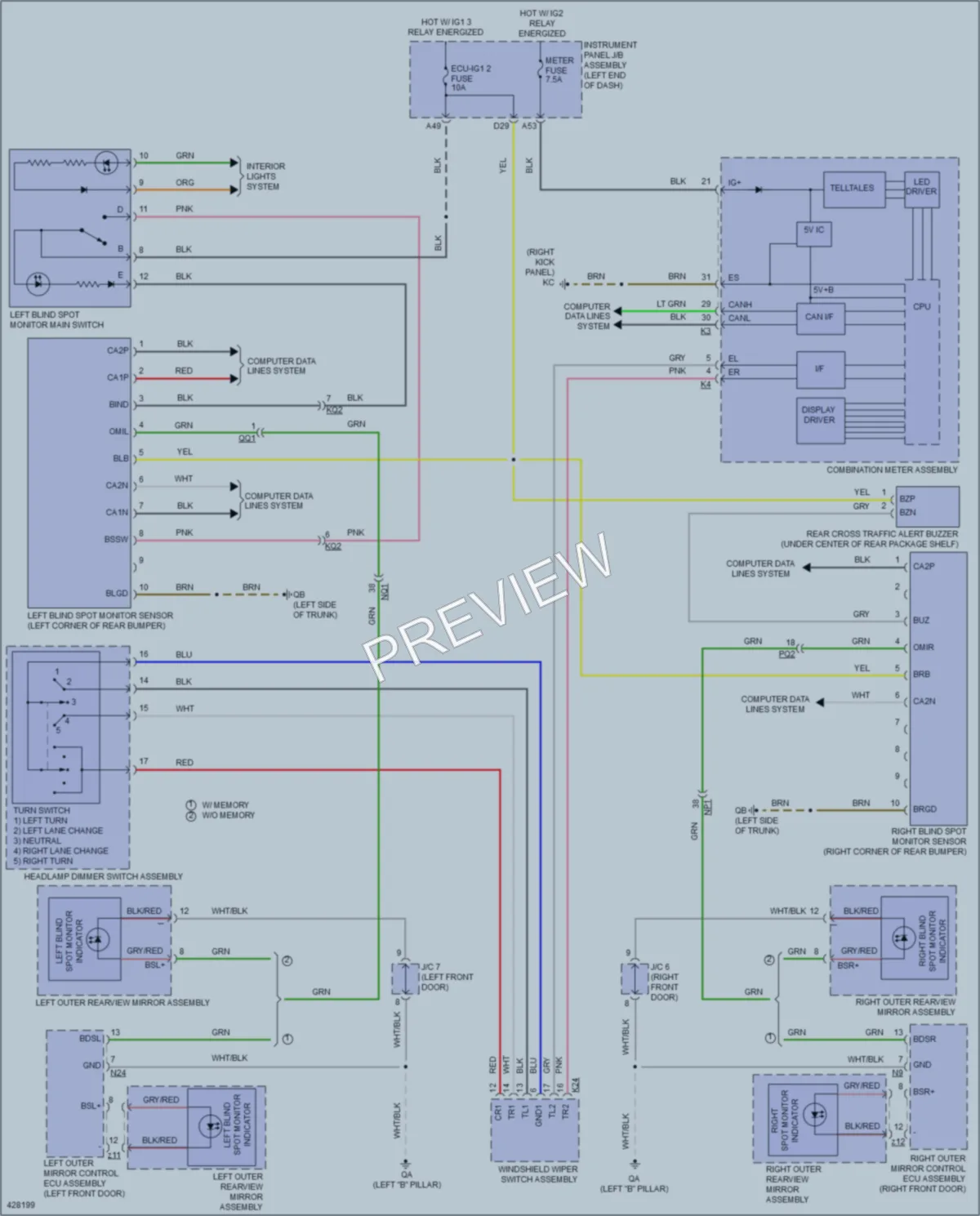 2015 Lexus IS250 Navigation wiring diagram preview
