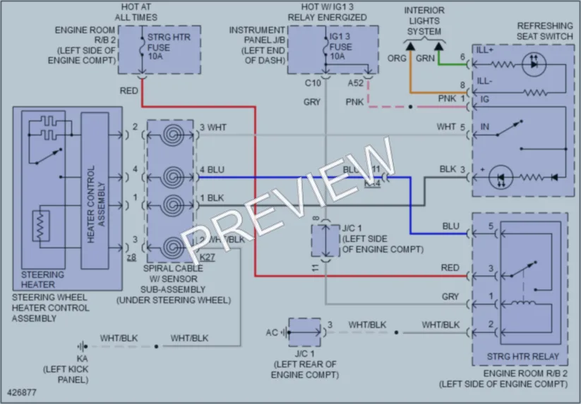 2015 Lexus IS250 Power Seats wiring diagram preview