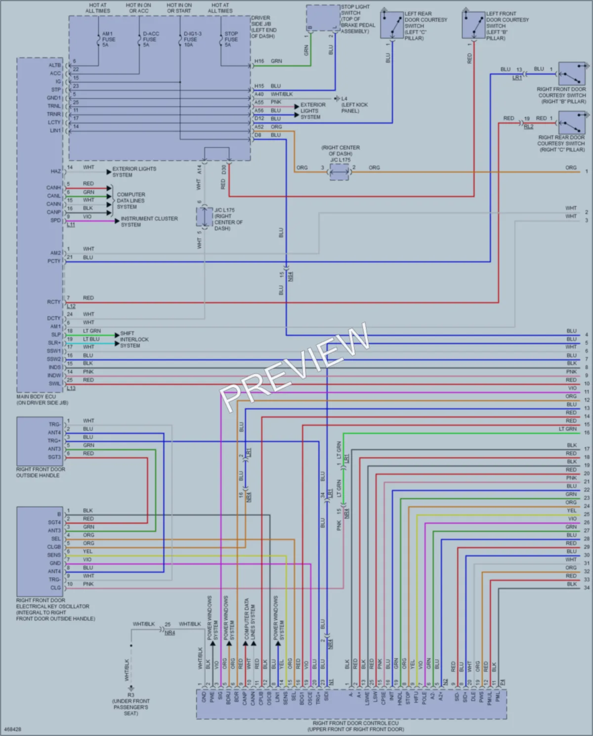 2015 Lexus LS460 Anti Theft wiring diagram preview