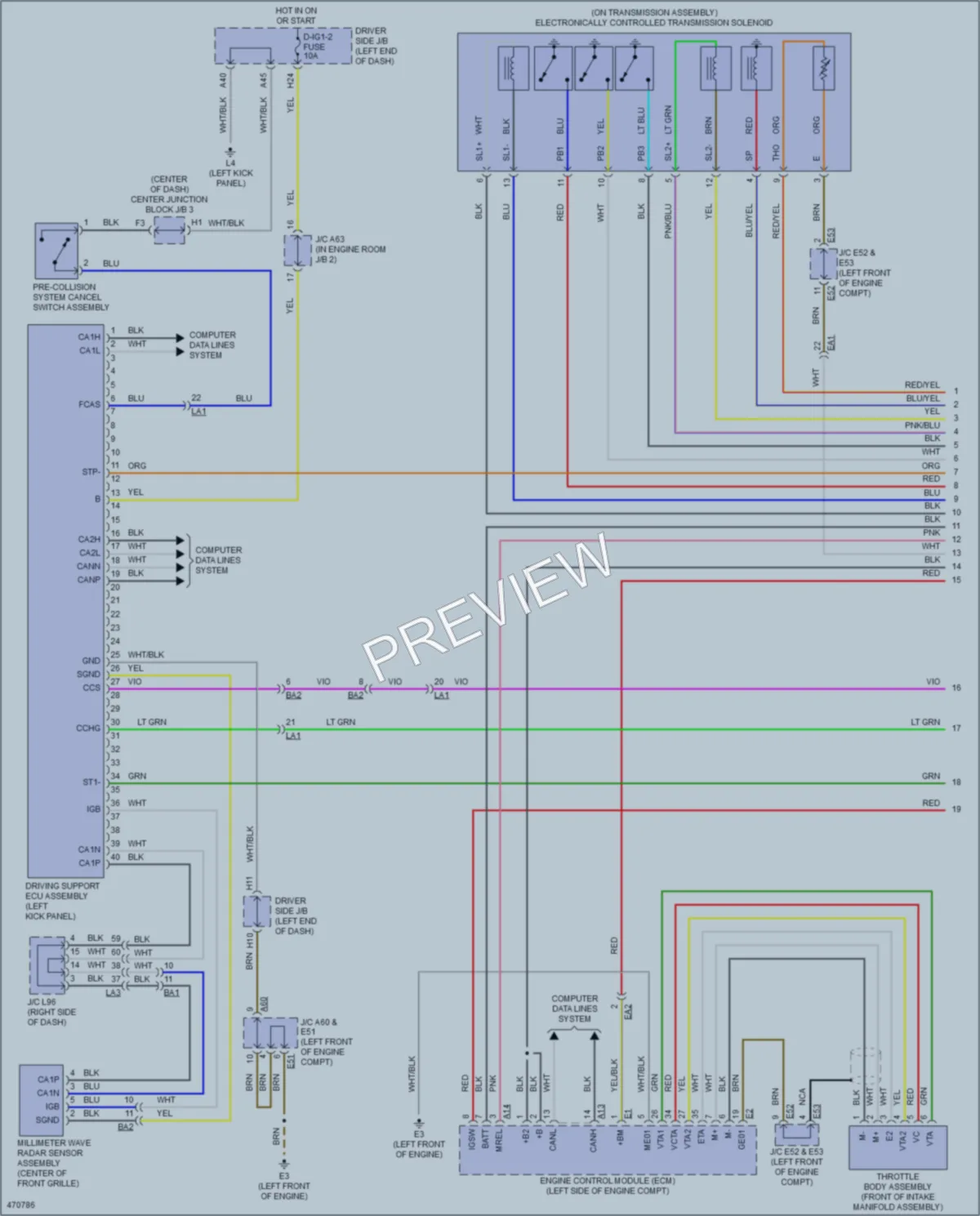 2015 Lexus LS600h Cruise Control wiring diagram preview