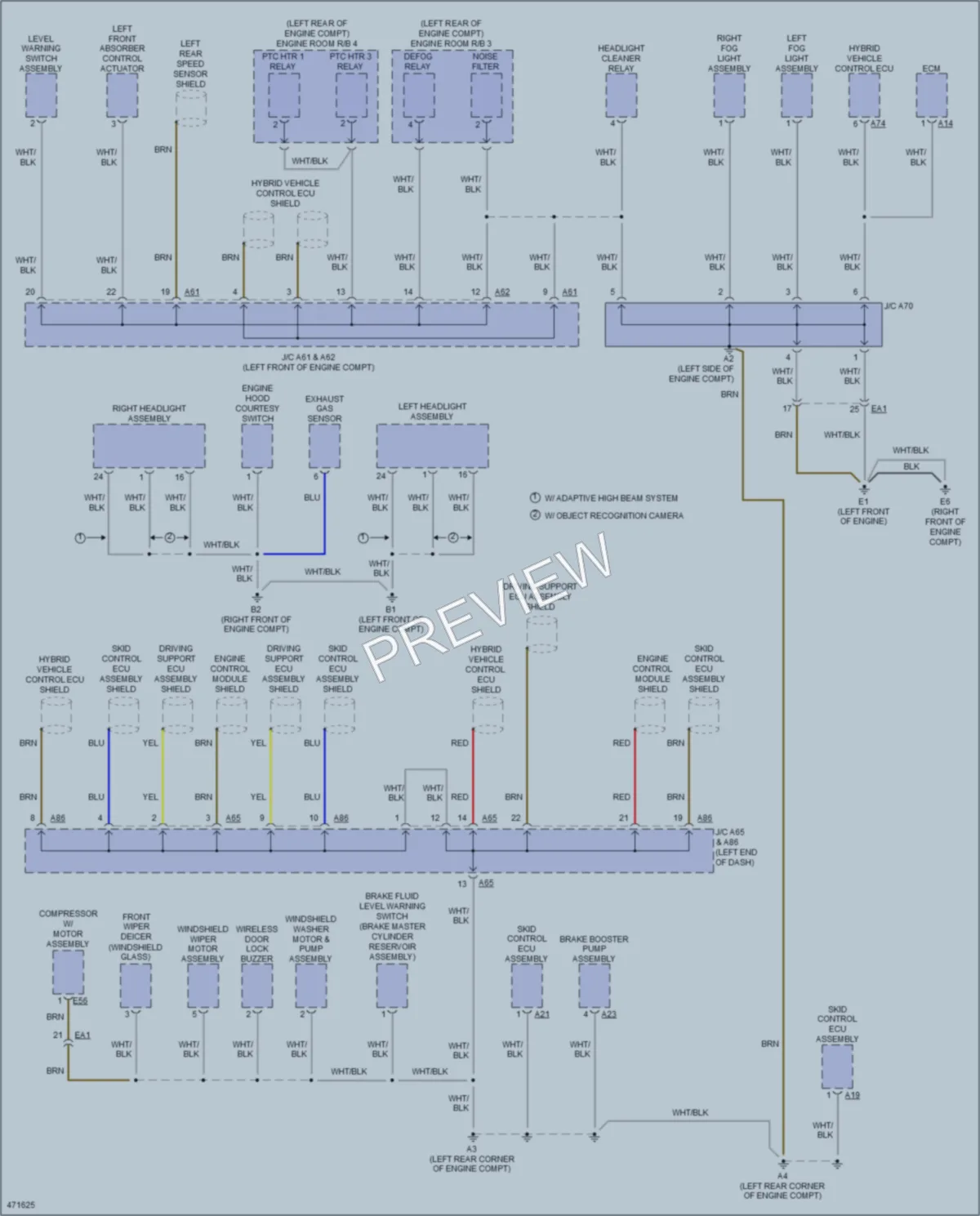 2015 Lexus LS600h Ground Distribution wiring diagram preview