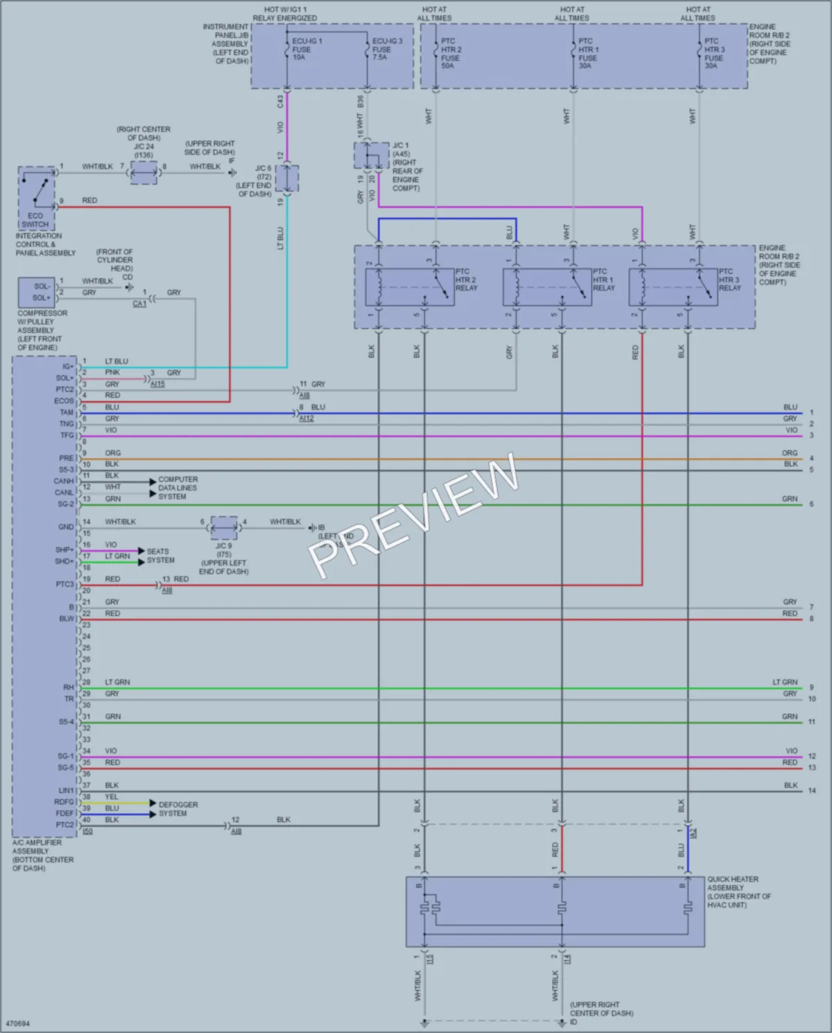 2015 Lexus NX200t Air Conditioning wiring diagram preview