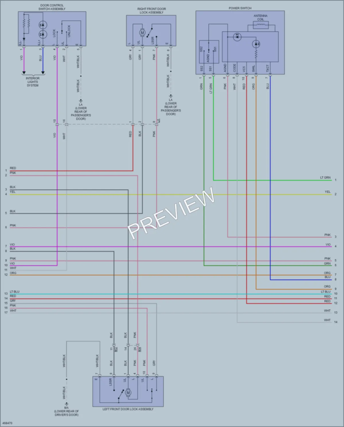 2015 Lexus NX300h Anti Theft wiring diagram preview