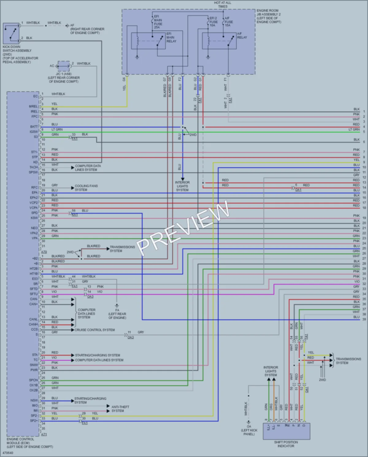 2015 Lexus RC350 Engine Performance wiring diagram preview