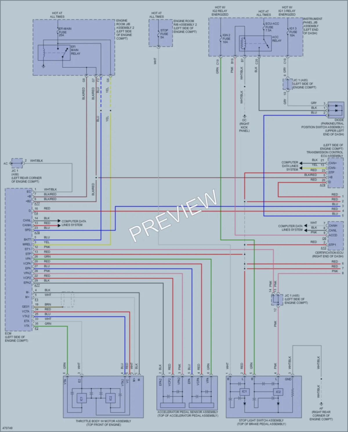 2015 Lexus RCF Cruise Control wiring diagram preview