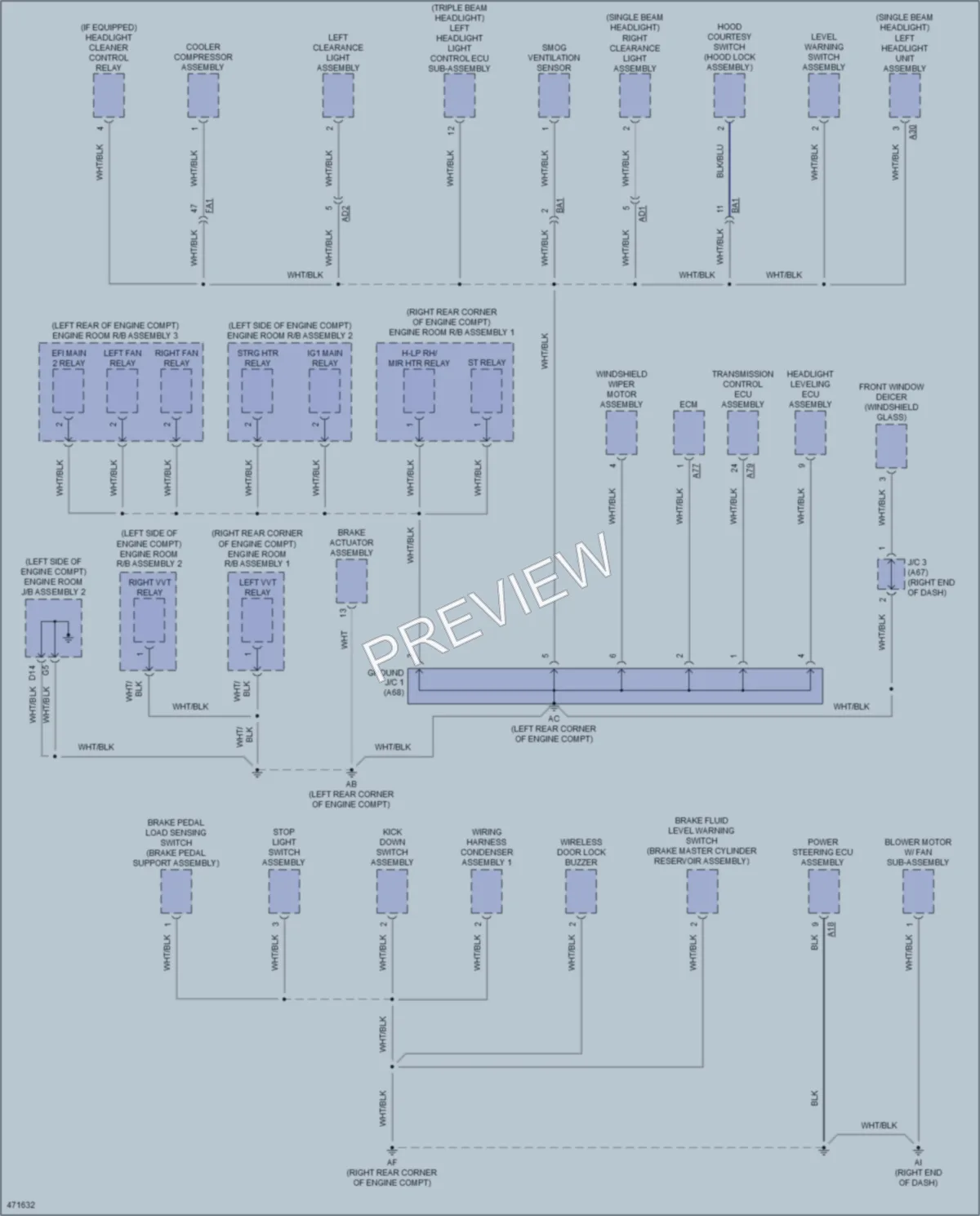 2015 Lexus RCF Ground Distribution wiring diagram preview