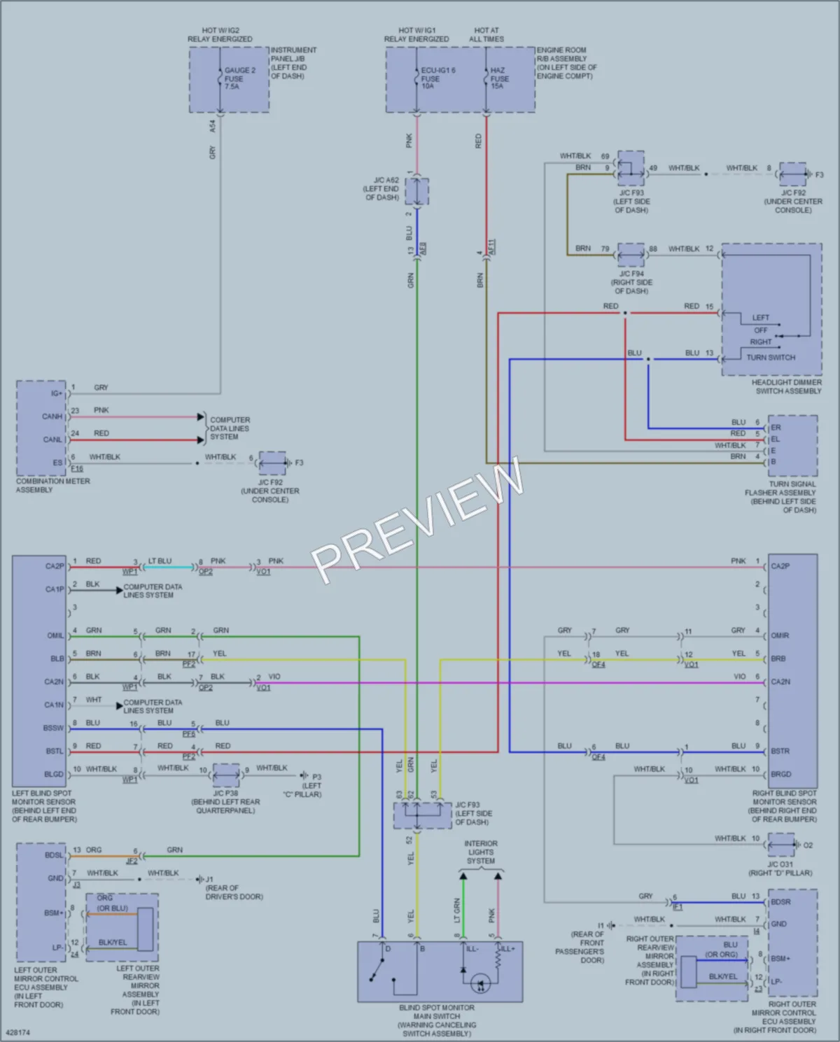 2015 Lexus RX450h Navigation wiring diagram preview