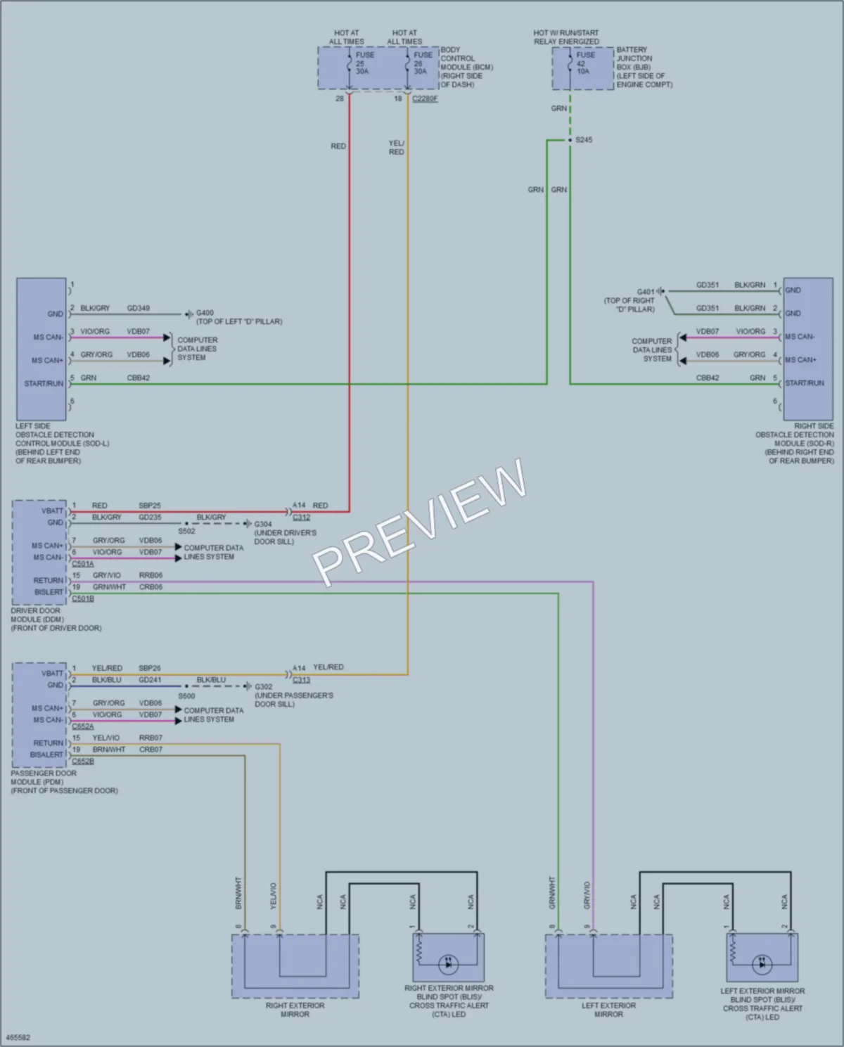 2015 Lincoln MKC Navigation wiring diagram preview